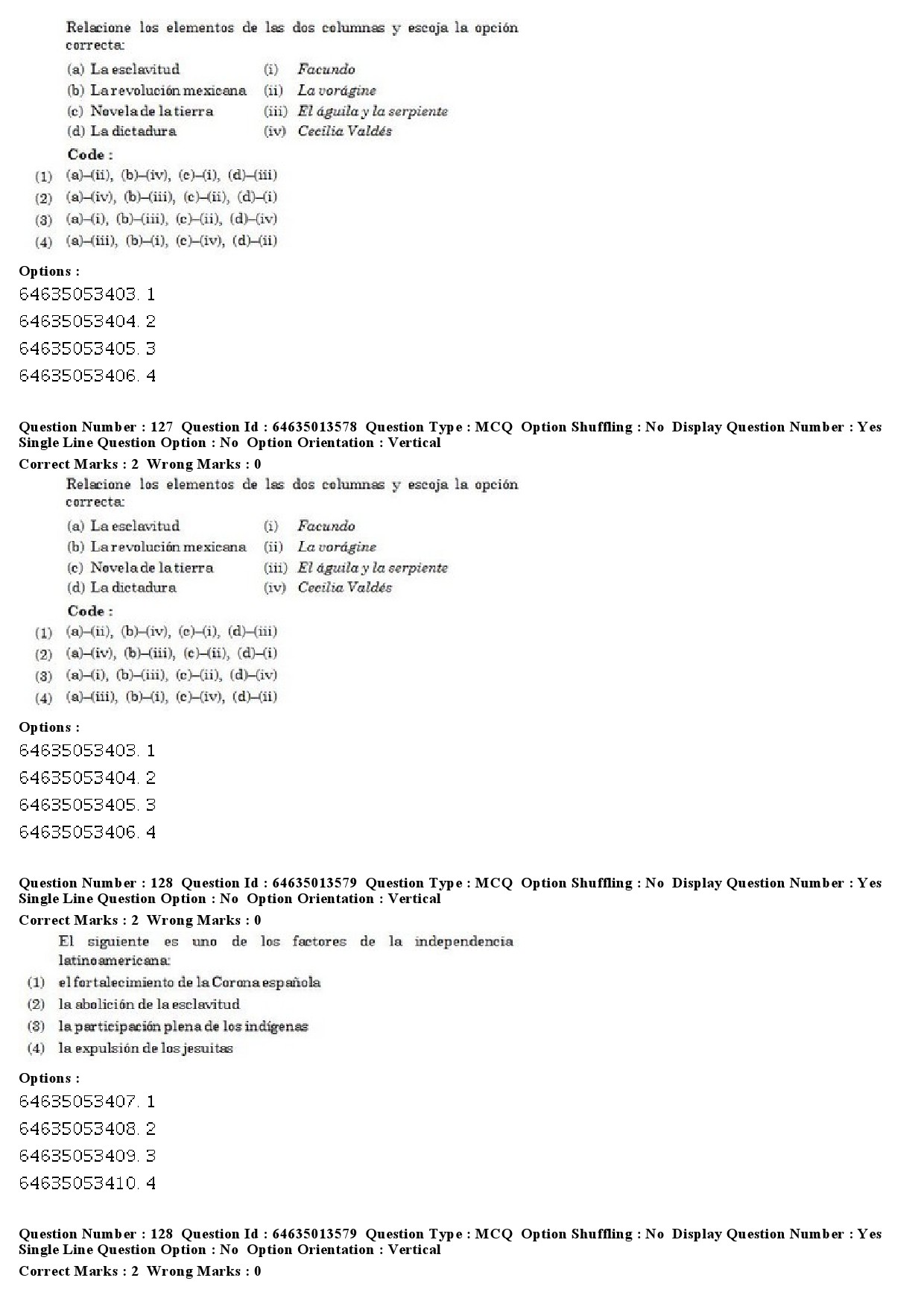 UGC NET Spanish Question Paper June 2019 86