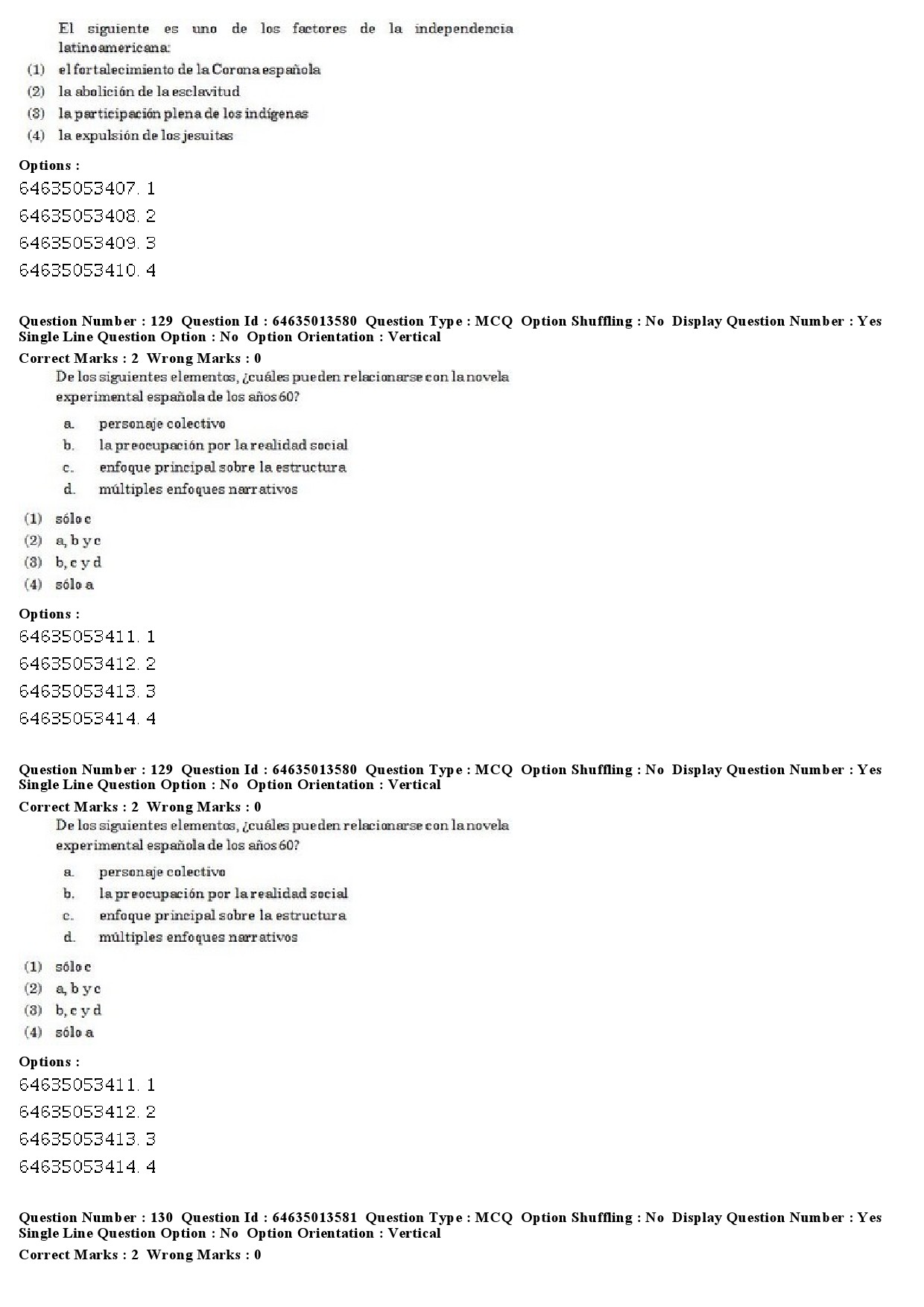 UGC NET Spanish Question Paper June 2019 87