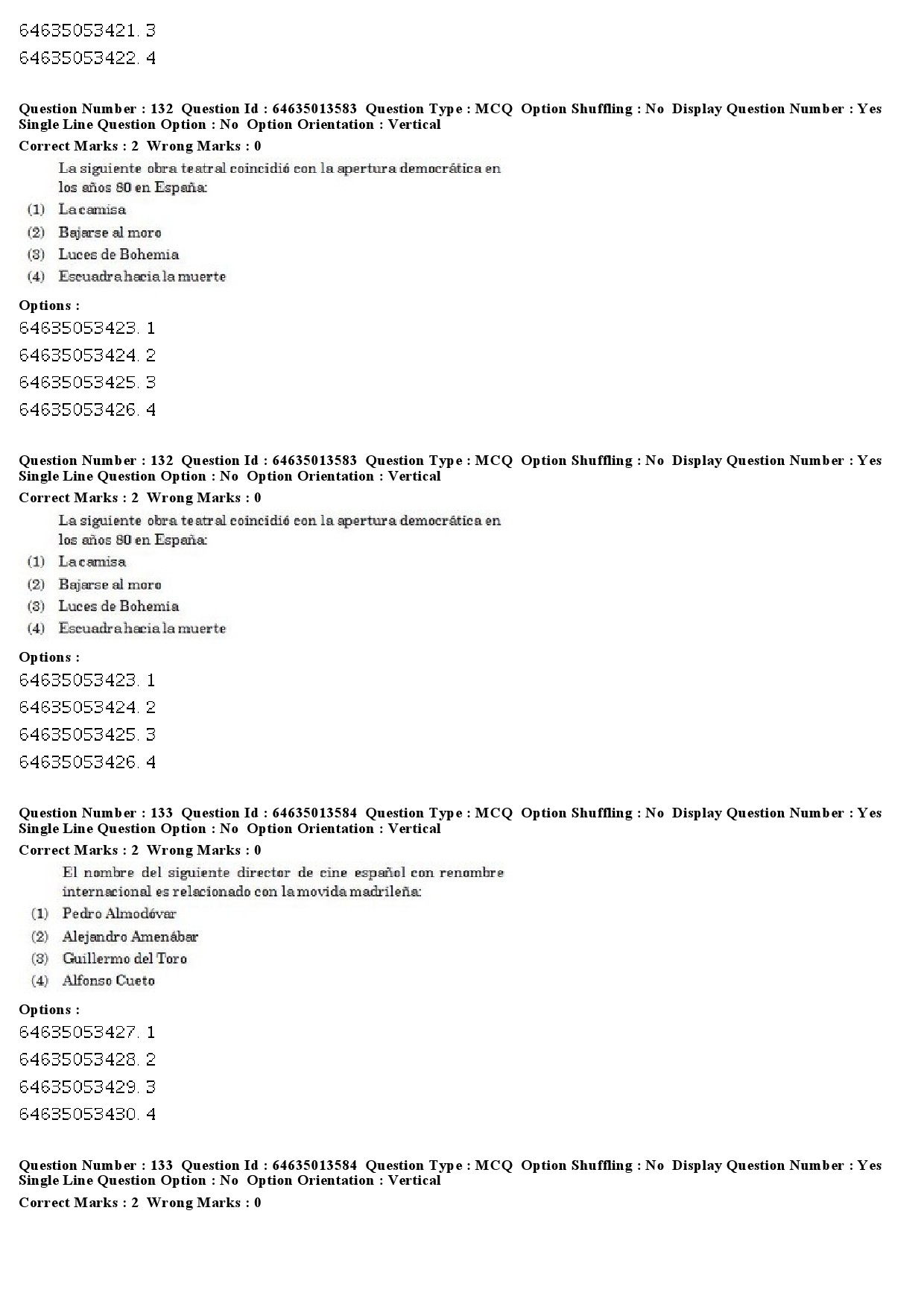 UGC NET Spanish Question Paper June 2019 89