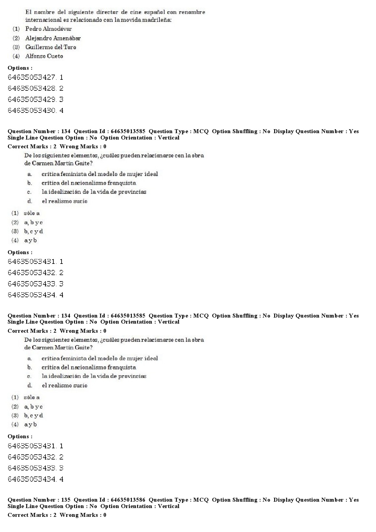 UGC NET Spanish Question Paper June 2019 90