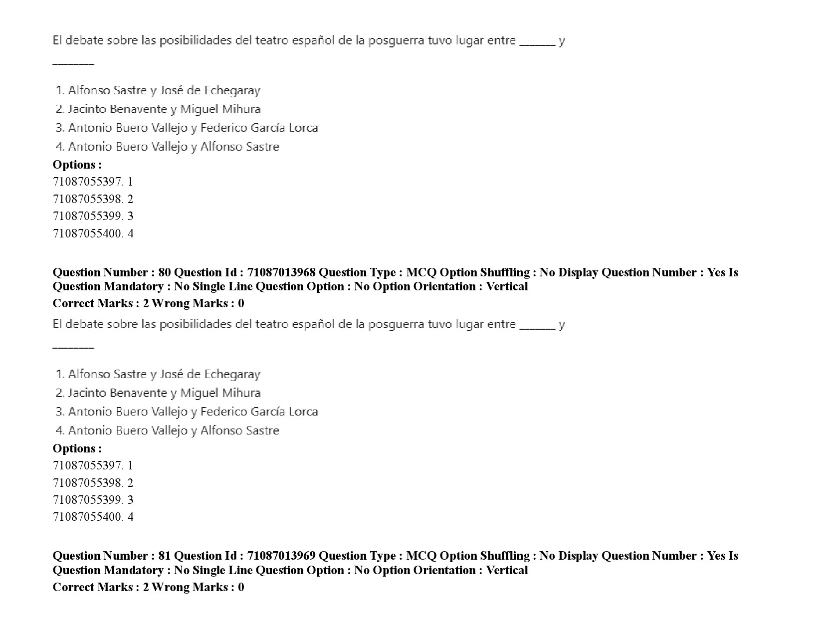 UGC NET Spanish Question Paper September 2020 108