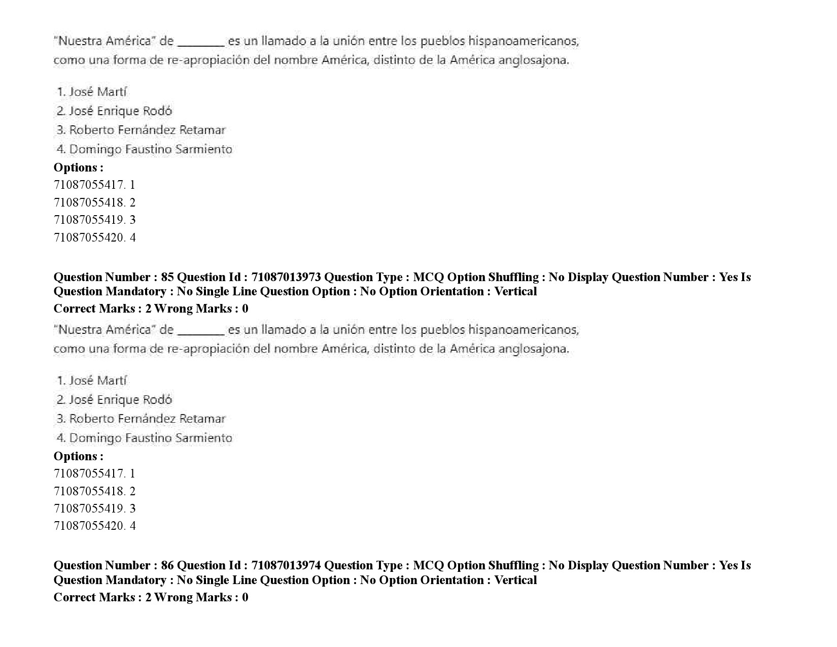 UGC NET Spanish Question Paper September 2020 113