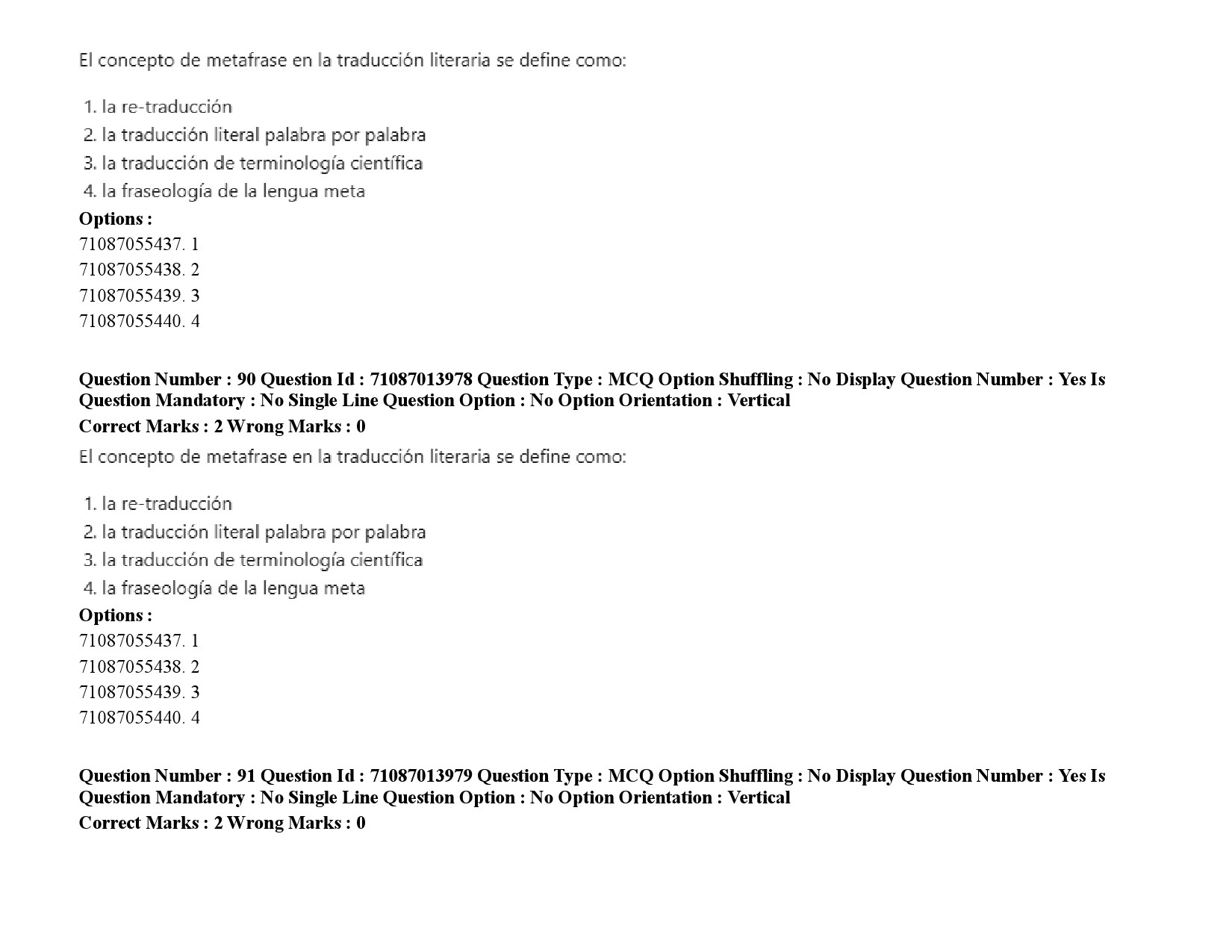 UGC NET Spanish Question Paper September 2020 118