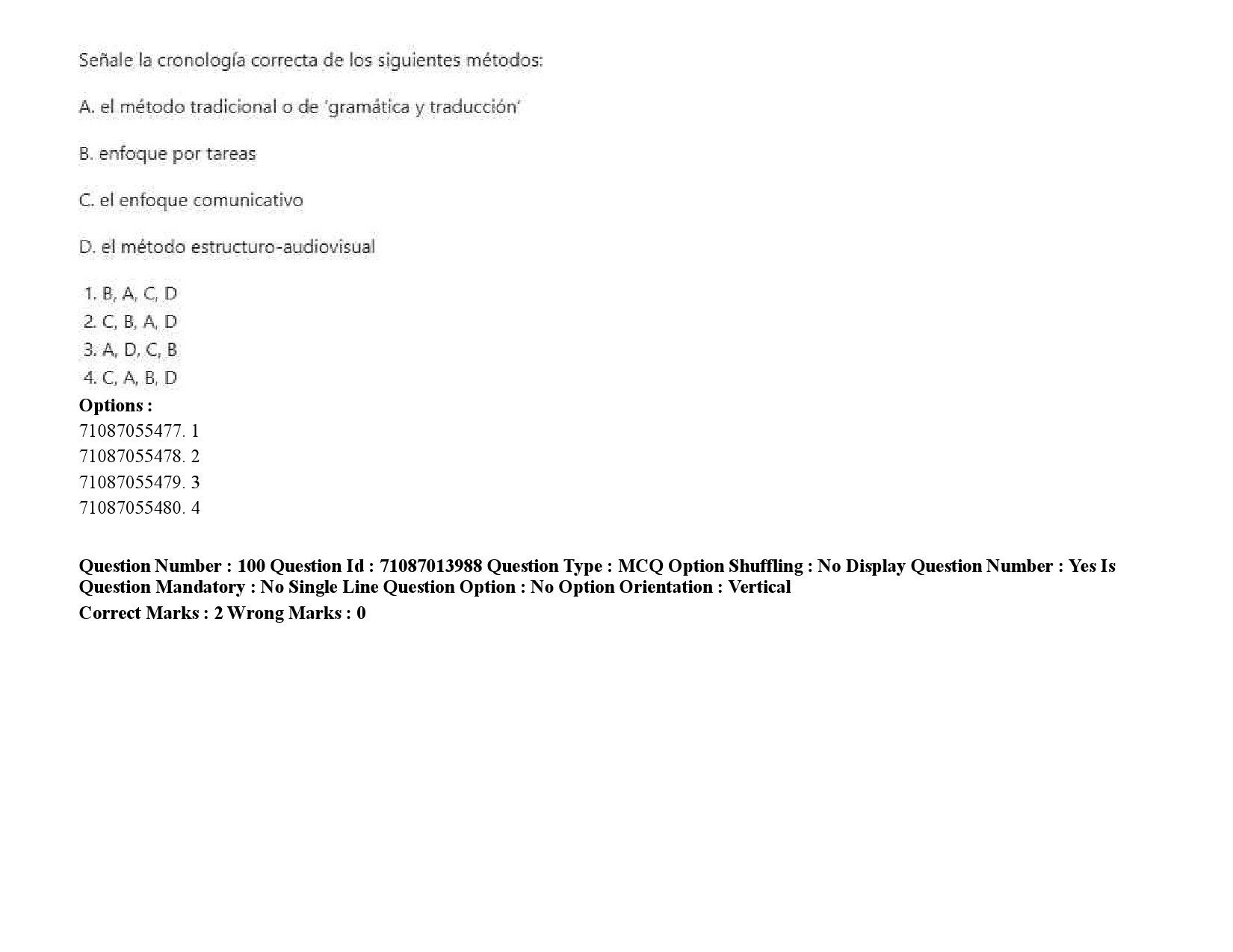 UGC NET Spanish Question Paper September 2020 137