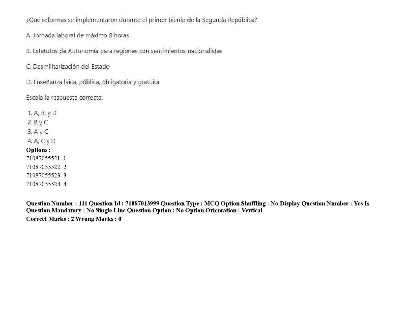 UGC NET Spanish Question Paper September 2020 159