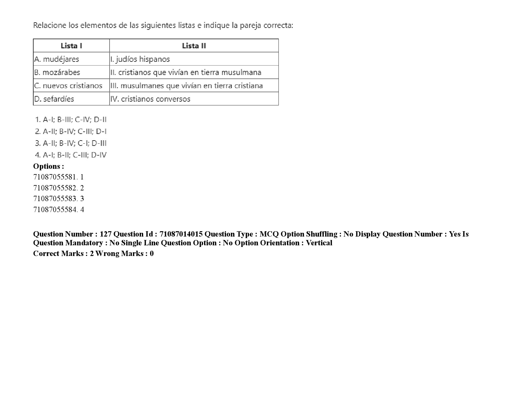 UGC NET Spanish Question Paper September 2020 190