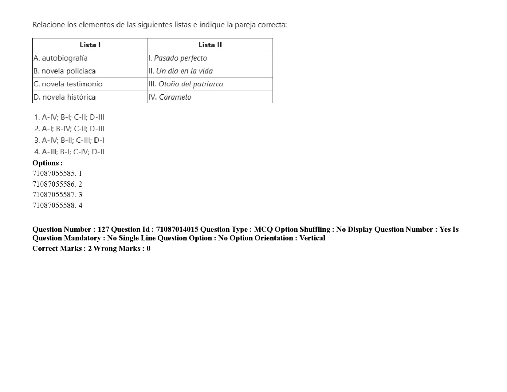 UGC NET Spanish Question Paper September 2020 191