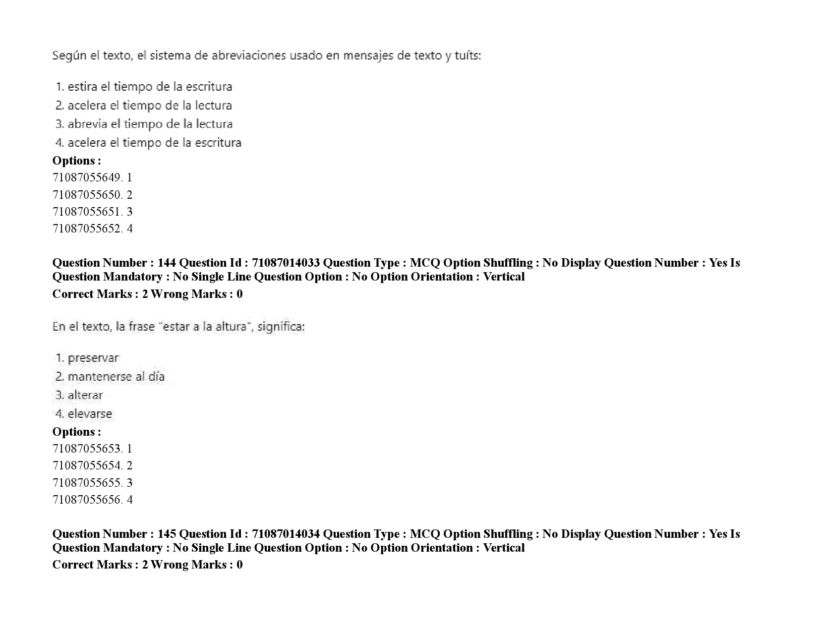 UGC NET Spanish Question Paper September 2020 216