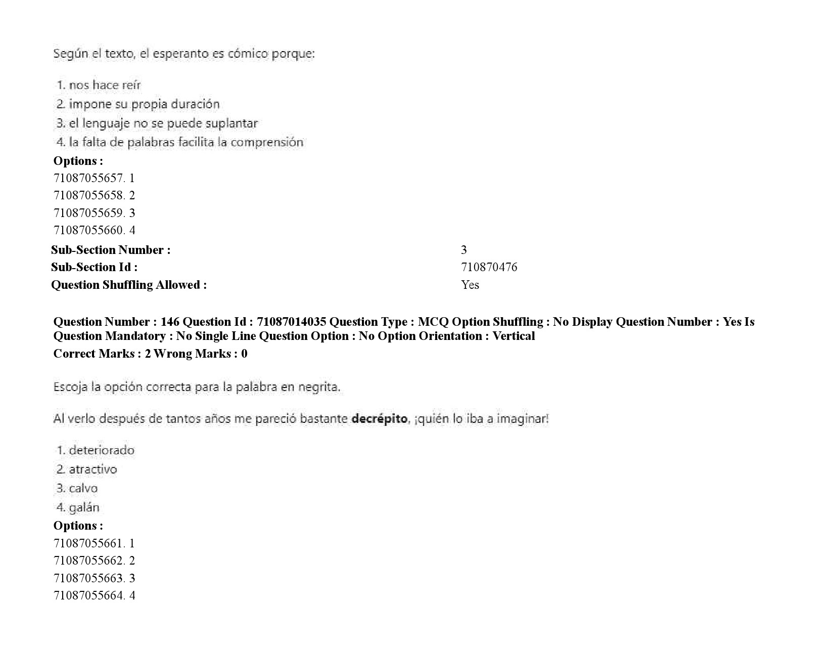 UGC NET Spanish Question Paper September 2020 221