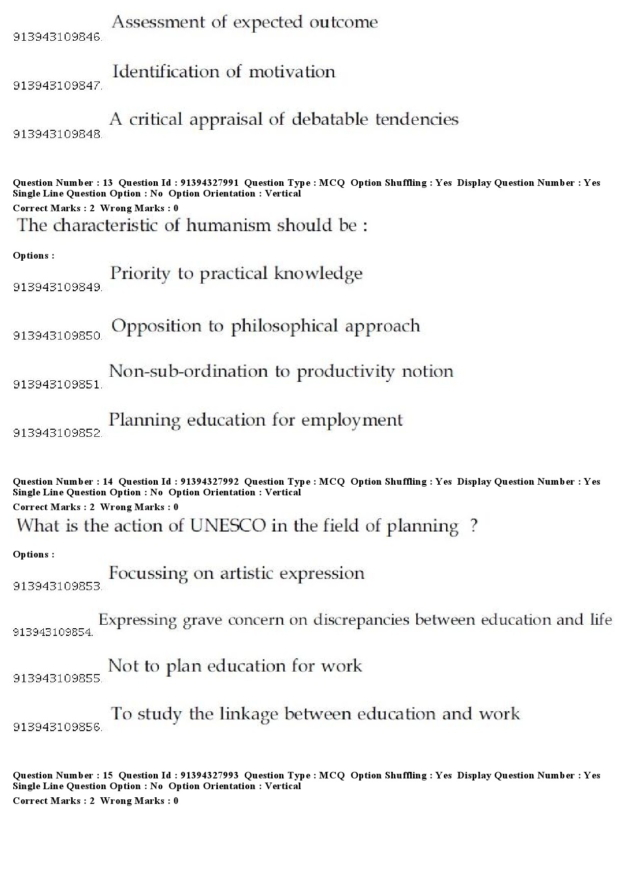 UGC NET Tamil Question Paper December 2018 12