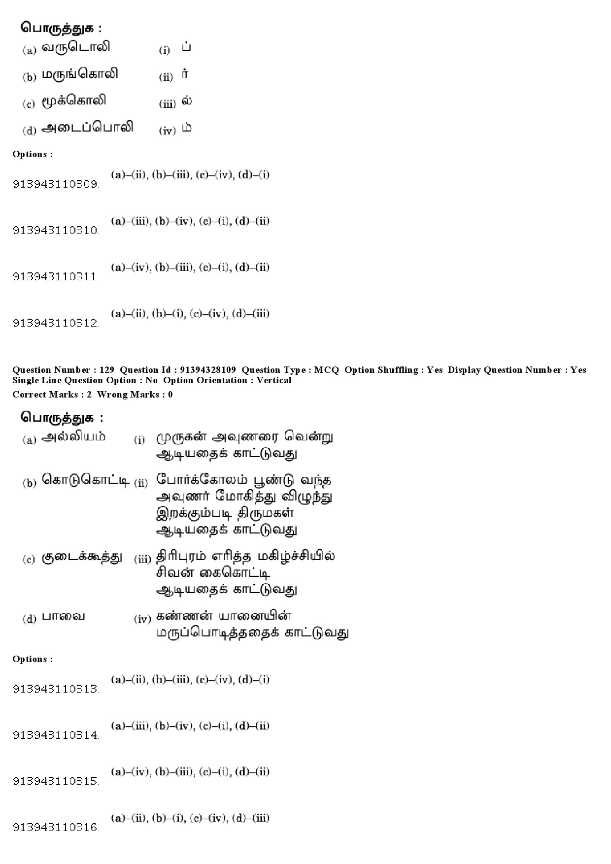 UGC NET Tamil Question Paper December 2018 123