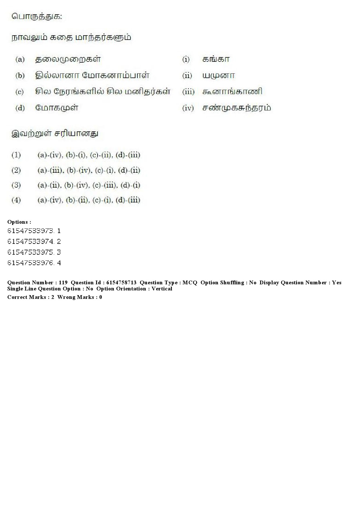 UGC NET Tamil Question Paper December 2019 117