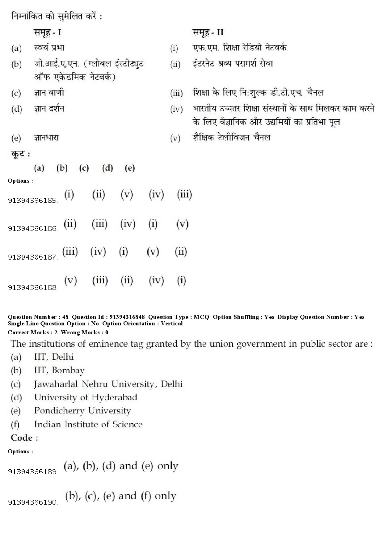 UGC NET Telugu Question Paper December 2018 40