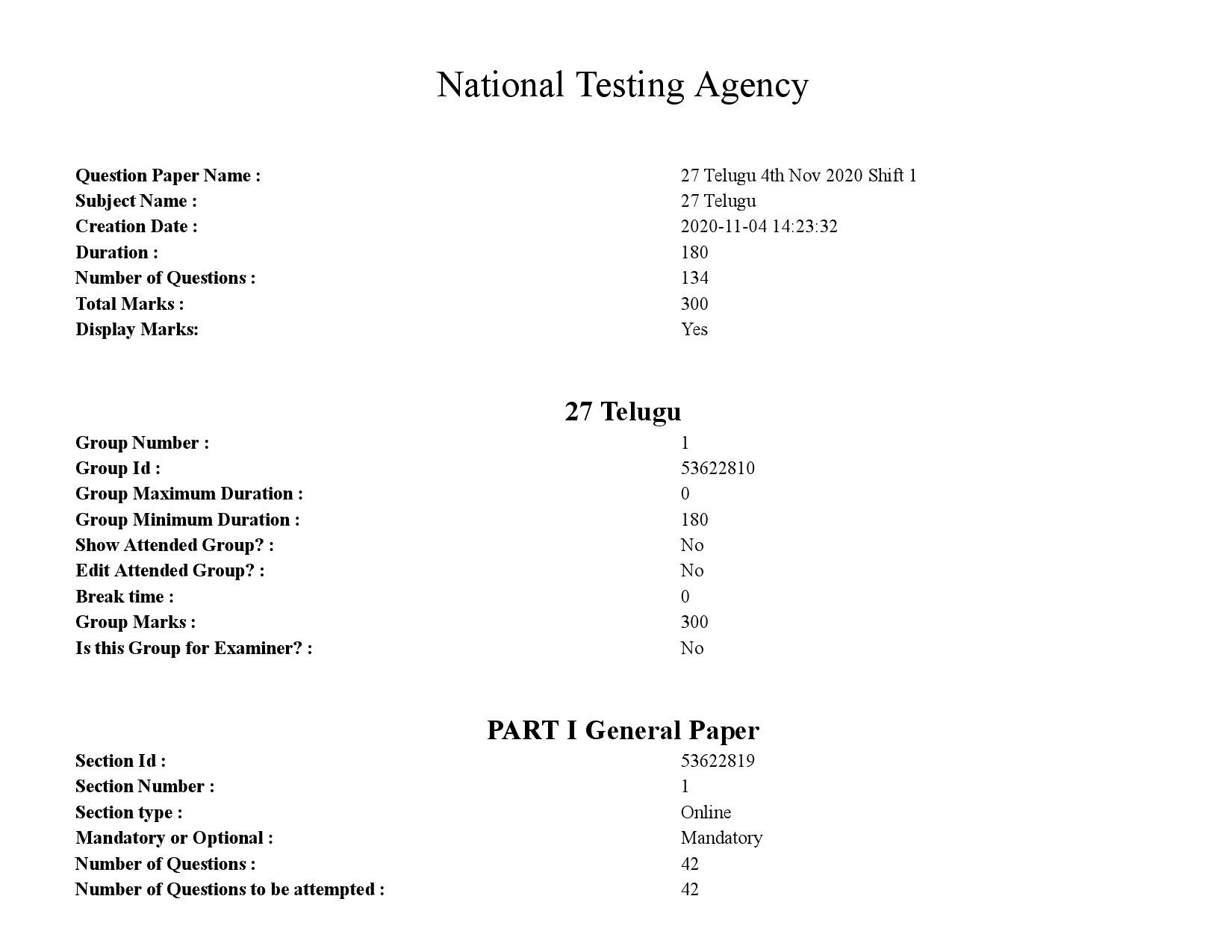 UGC NET Telugu Question Paper September 2020 1