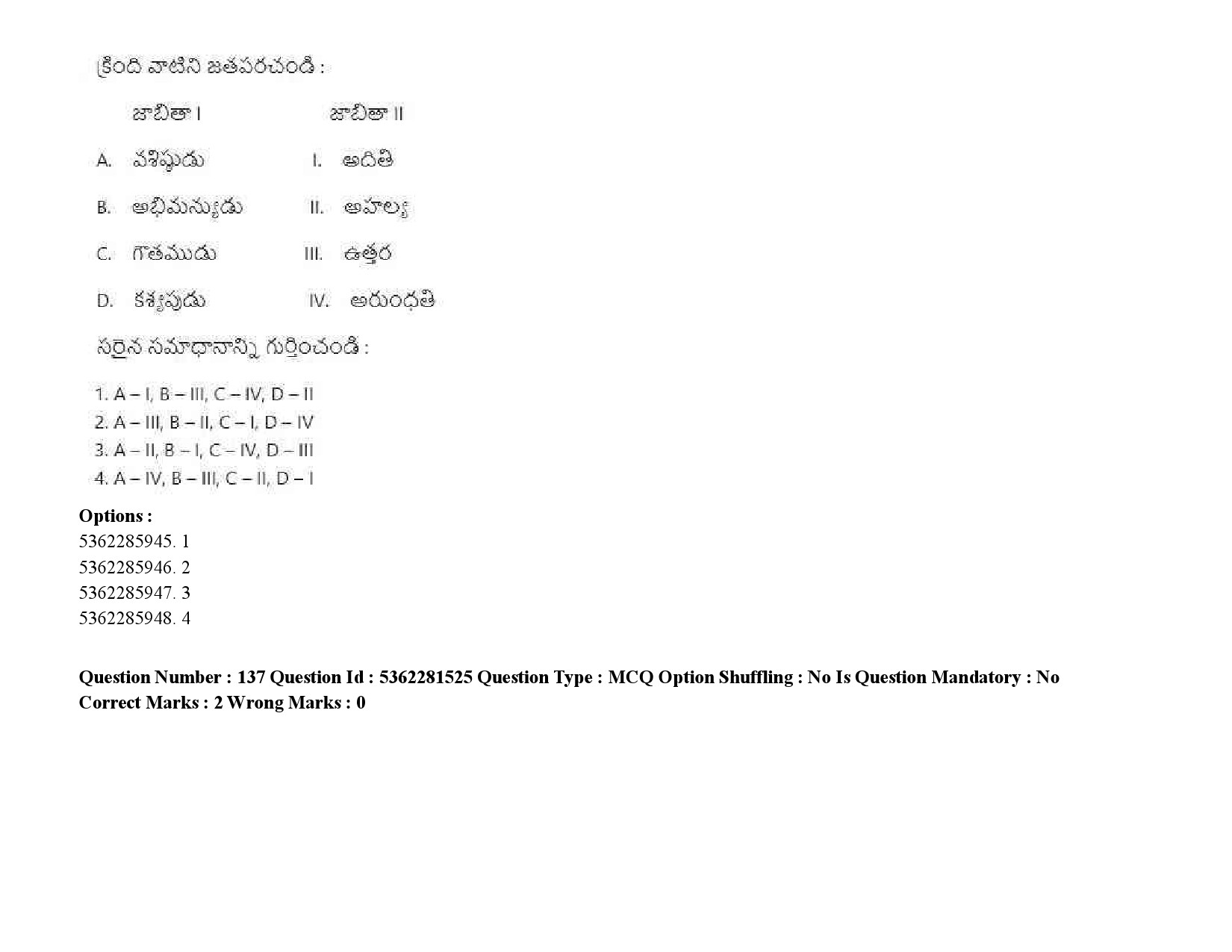 UGC NET Telugu Question Paper September 2020 200