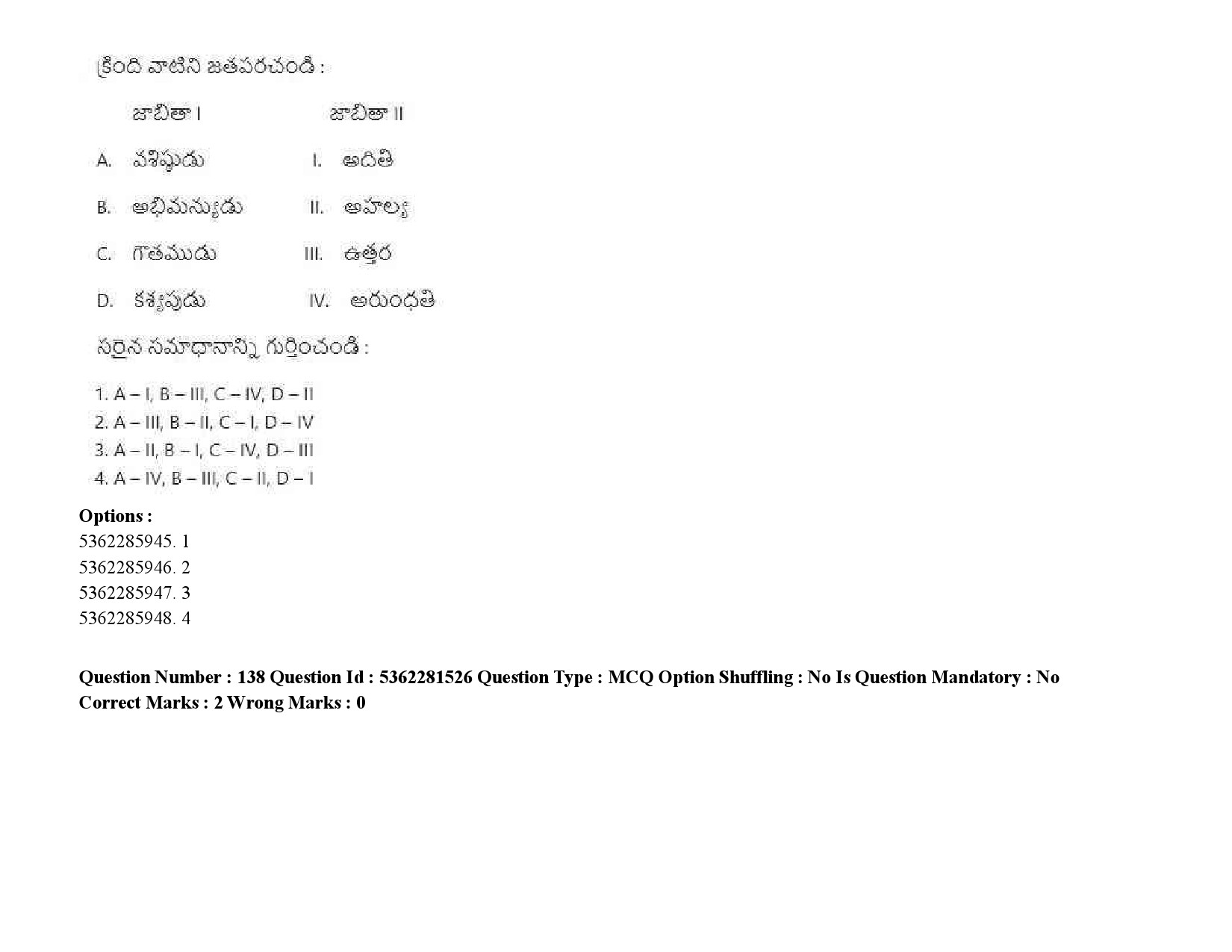 UGC NET Telugu Question Paper September 2020 201