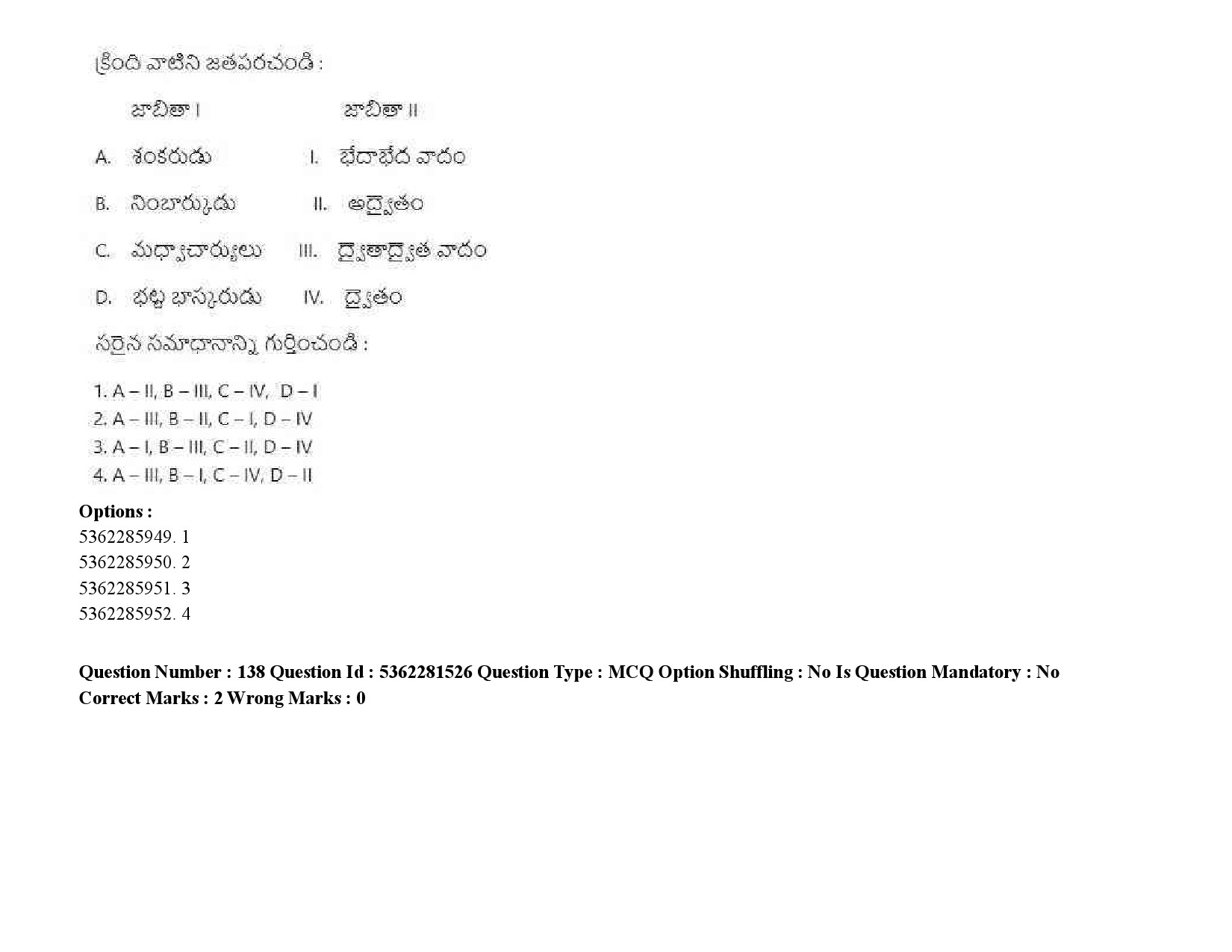 UGC NET Telugu Question Paper September 2020 202