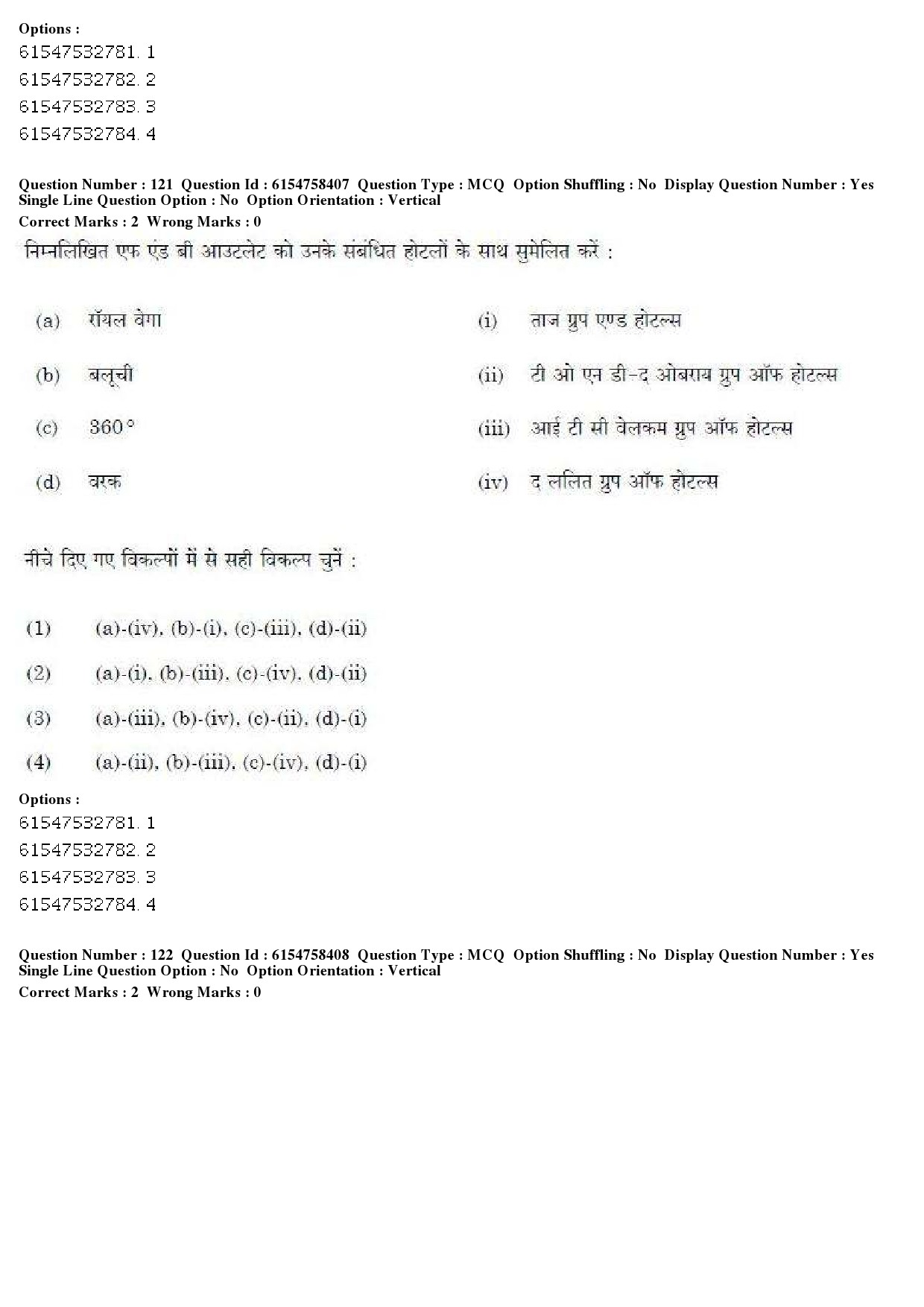 UGC NET Tourism Administration And Management Question Paper December 2019 132