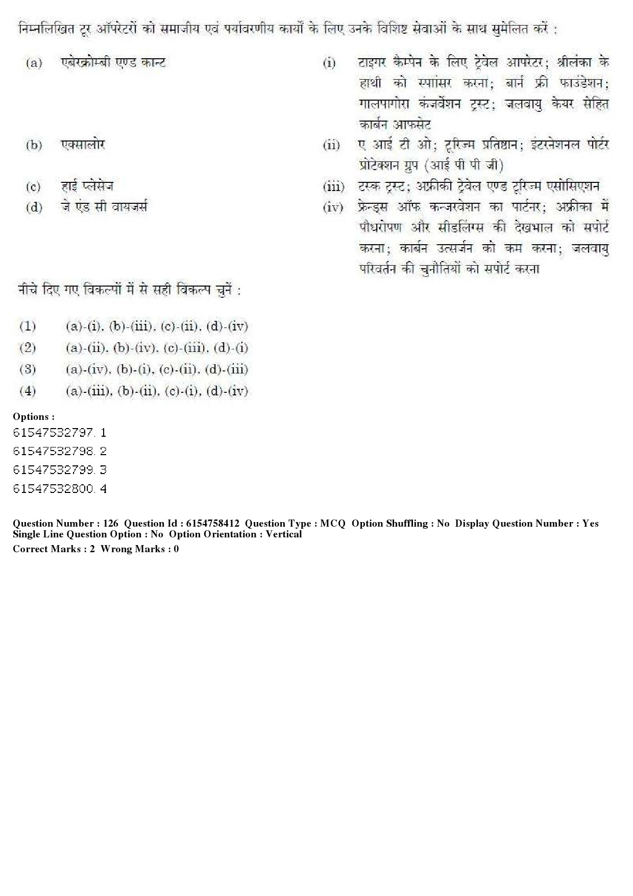 UGC NET Tourism Administration And Management Question Paper December 2019 139