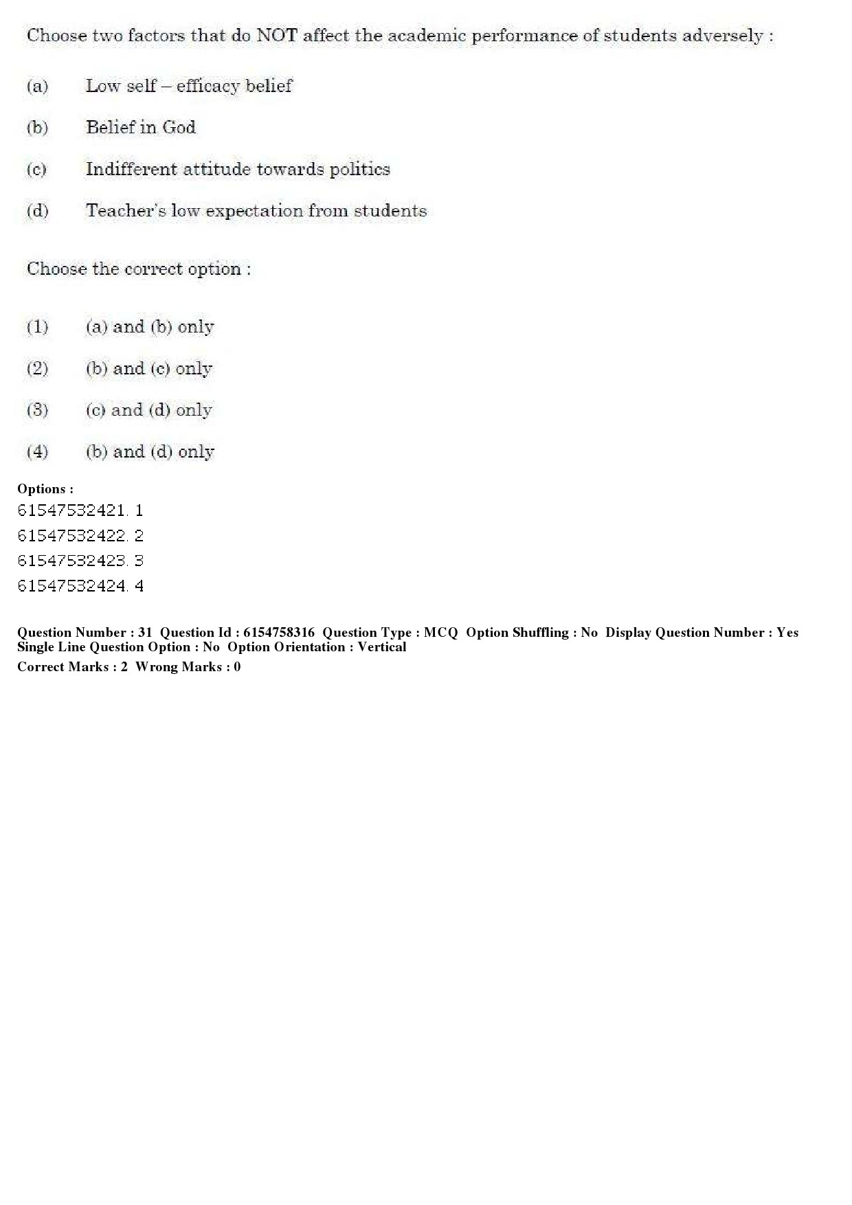 UGC NET Tourism Administration And Management Question Paper December 2019 28