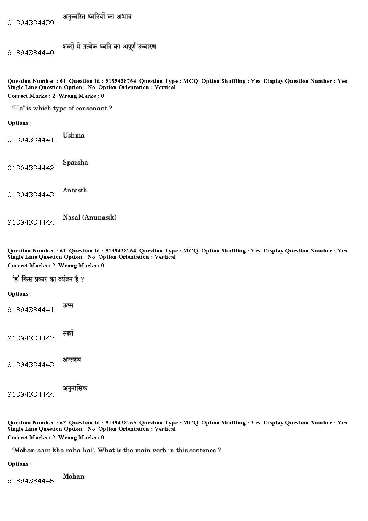 UGC NET Tribal and Regional Language Literature Question Paper December 2018 56