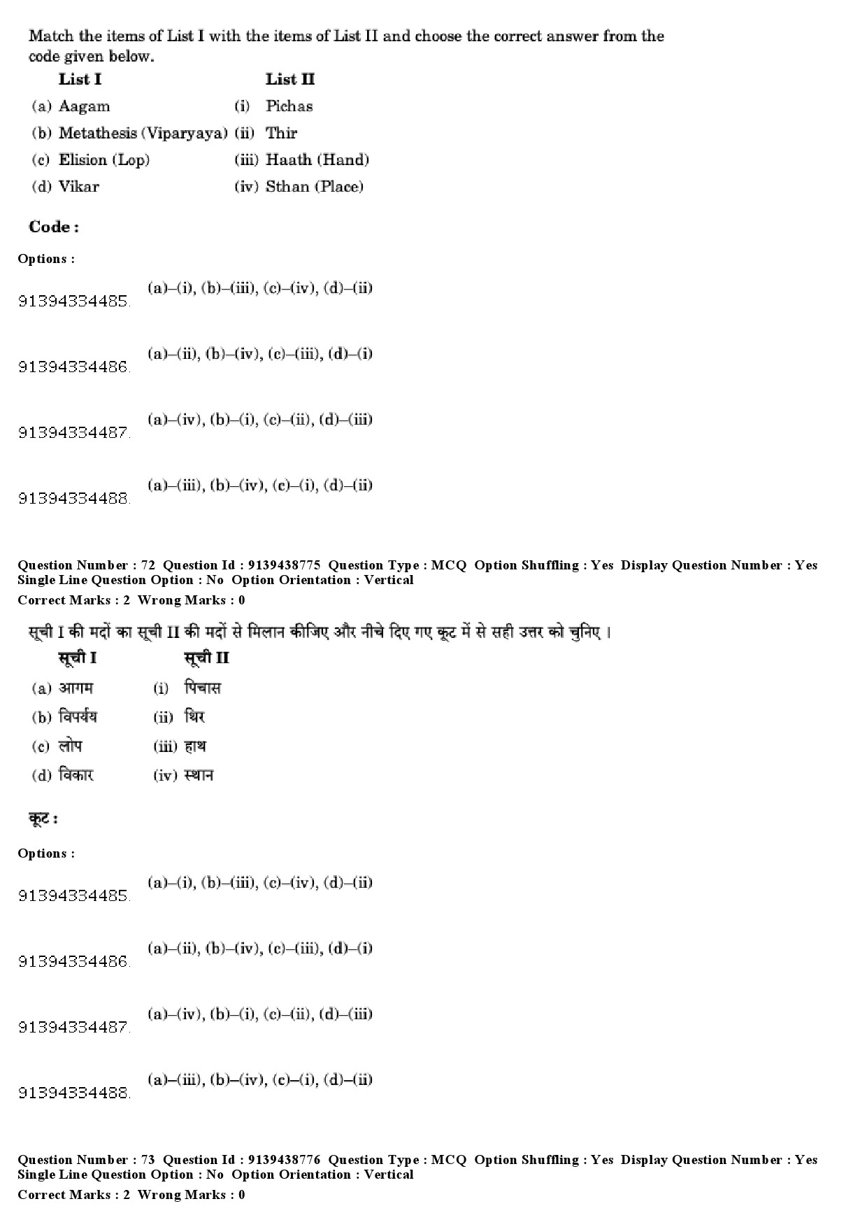 UGC NET Tribal and Regional Language Literature Question Paper December 2018 65