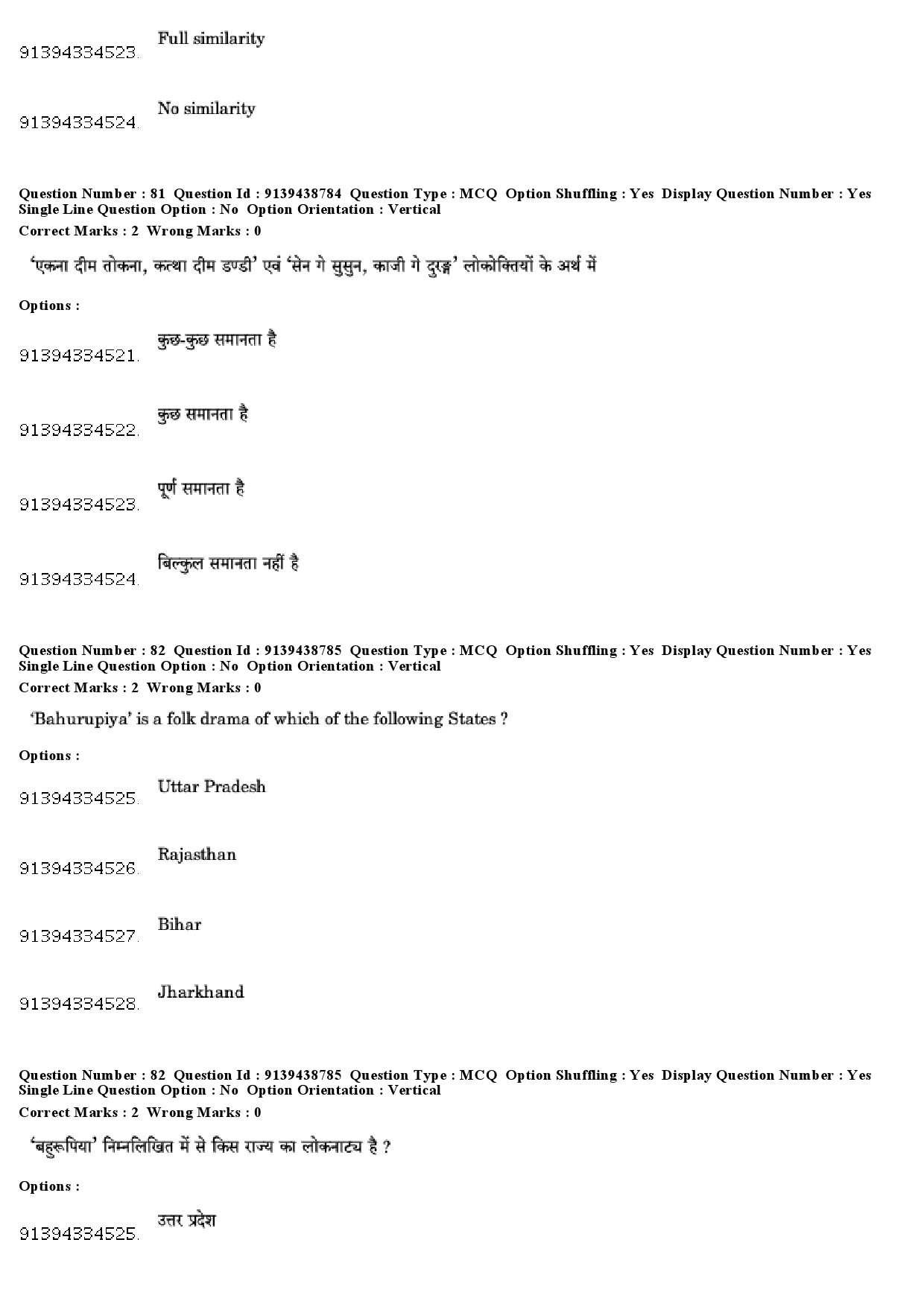 UGC NET Tribal and Regional Language Literature Question Paper December 2018 73