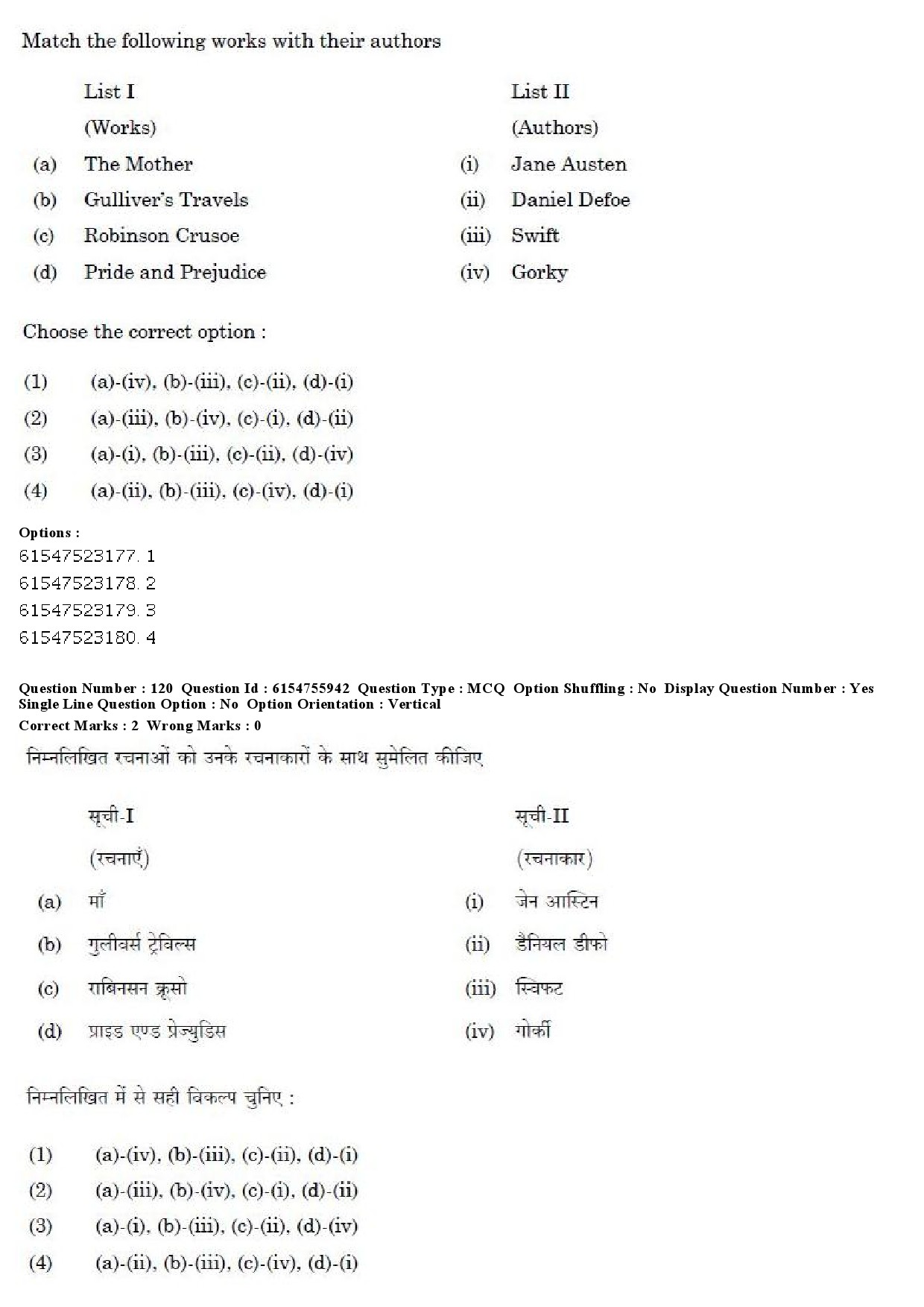 UGC NET Tribal and Regional Language Literature Question Paper December 2019 111