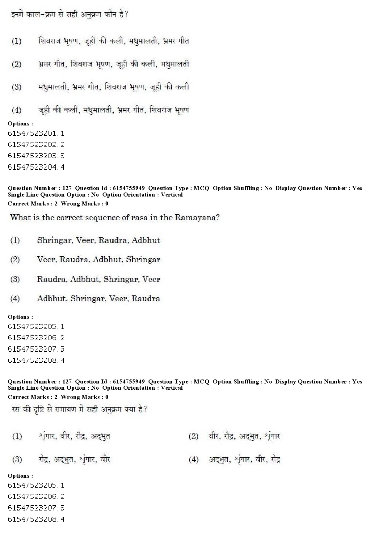 UGC NET Tribal and Regional Language Literature Question Paper December 2019 120