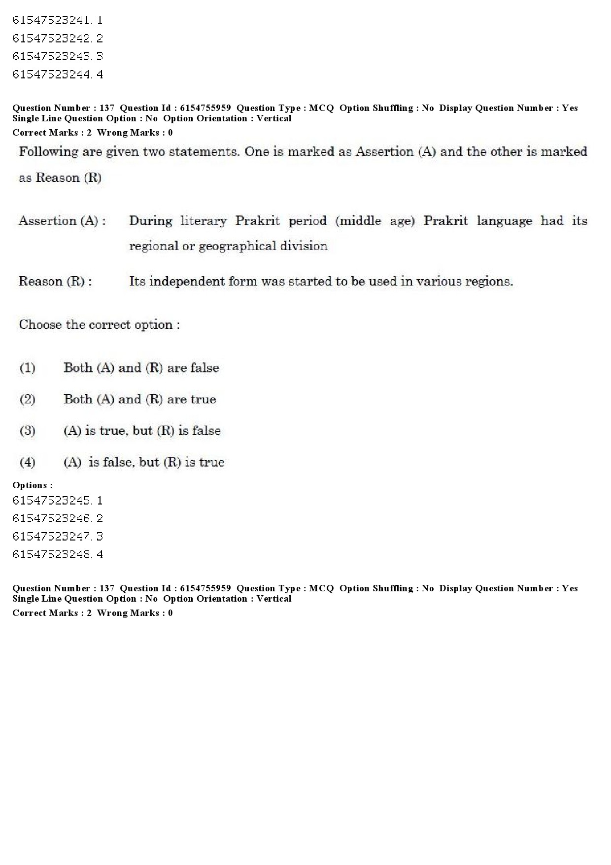 UGC NET Tribal and Regional Language Literature Question Paper December 2019 128