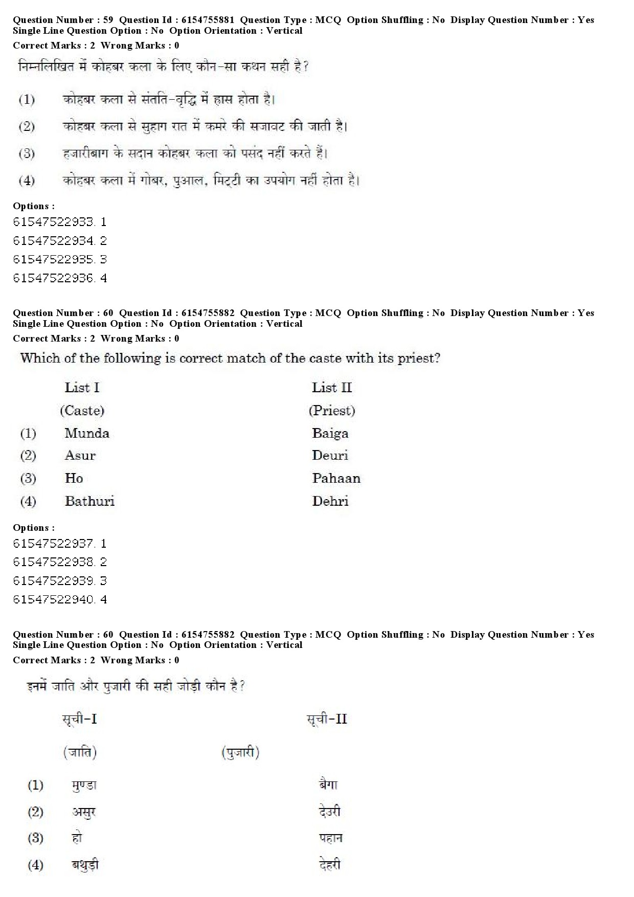 UGC NET Tribal and Regional Language Literature Question Paper December 2019 51