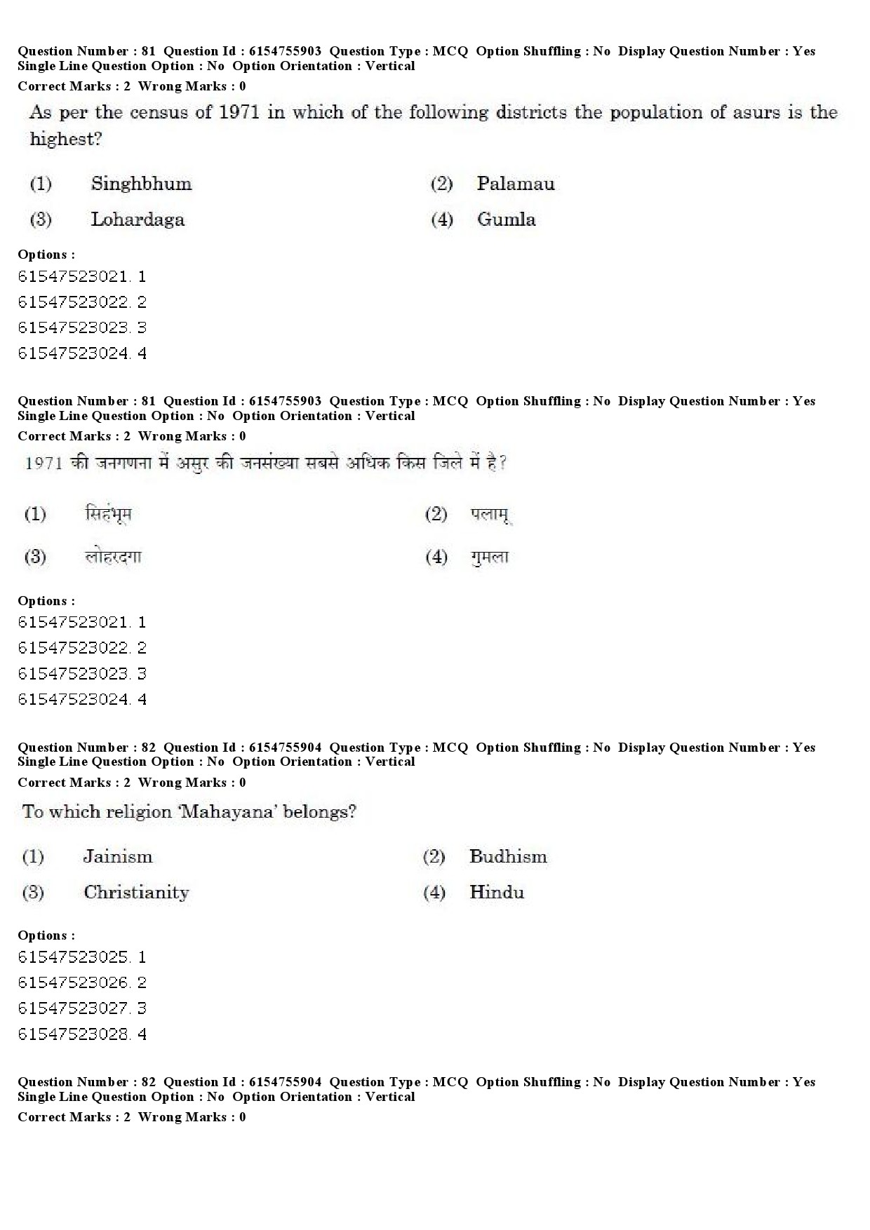 UGC NET Tribal and Regional Language Literature Question Paper December 2019 65