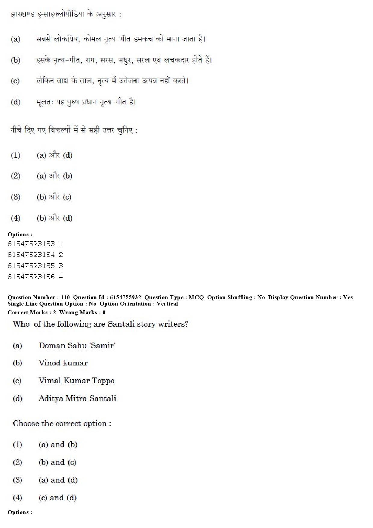 UGC NET Tribal and Regional Language Literature Question Paper December 2019 97