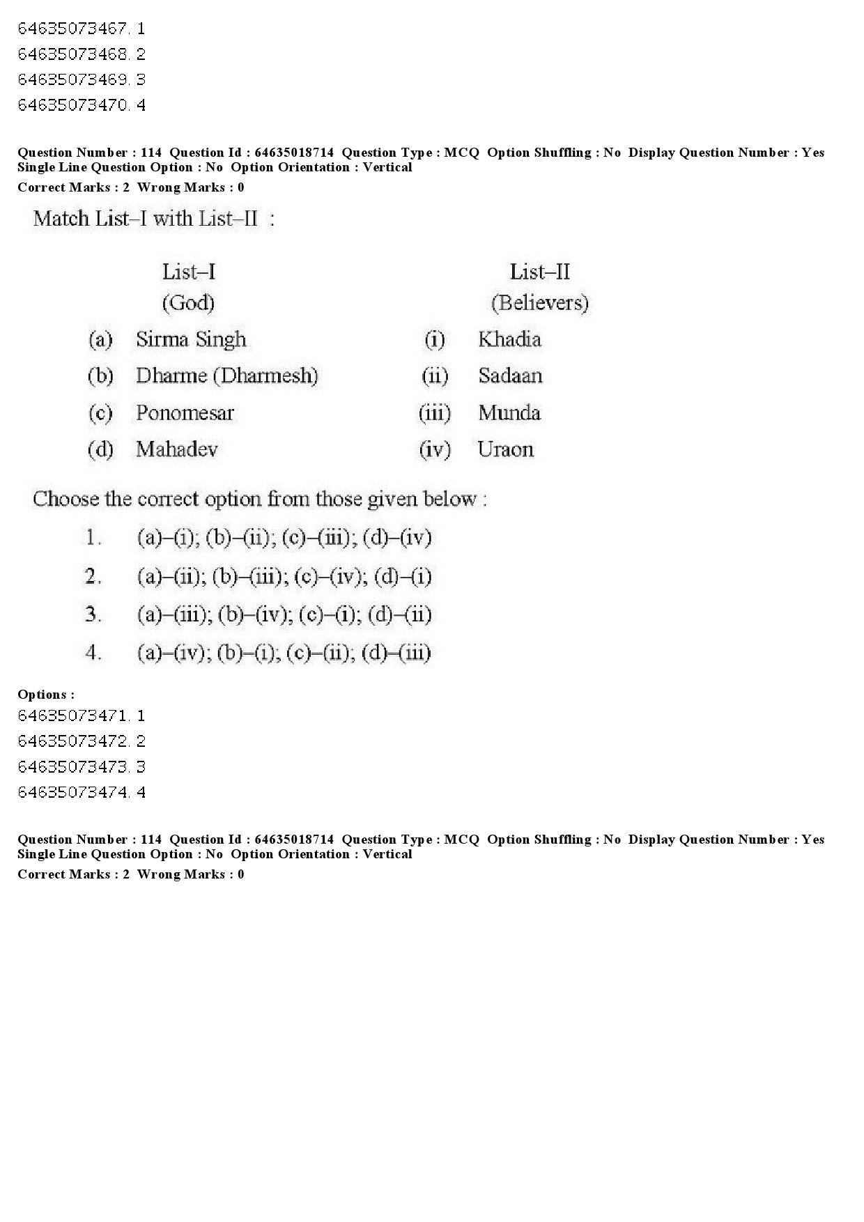 UGC NET Tribal and Regional Language Literature Question Paper June 2019 115