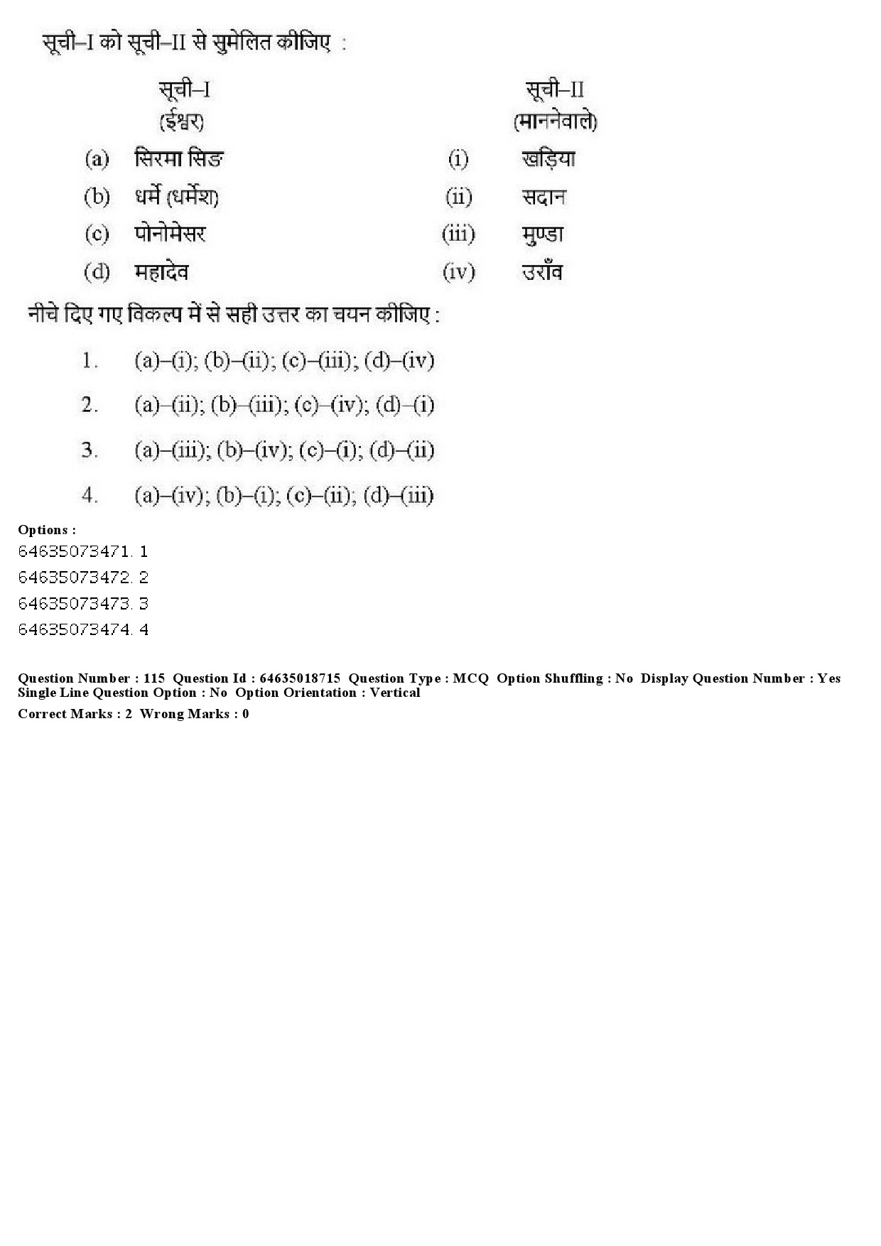 UGC NET Tribal and Regional Language Literature Question Paper June 2019 116