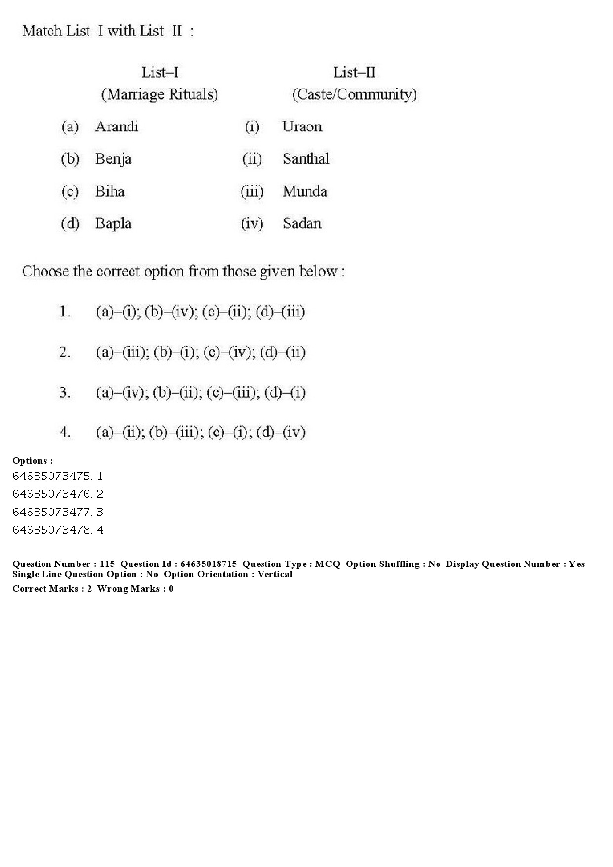 UGC NET Tribal and Regional Language Literature Question Paper June 2019 117