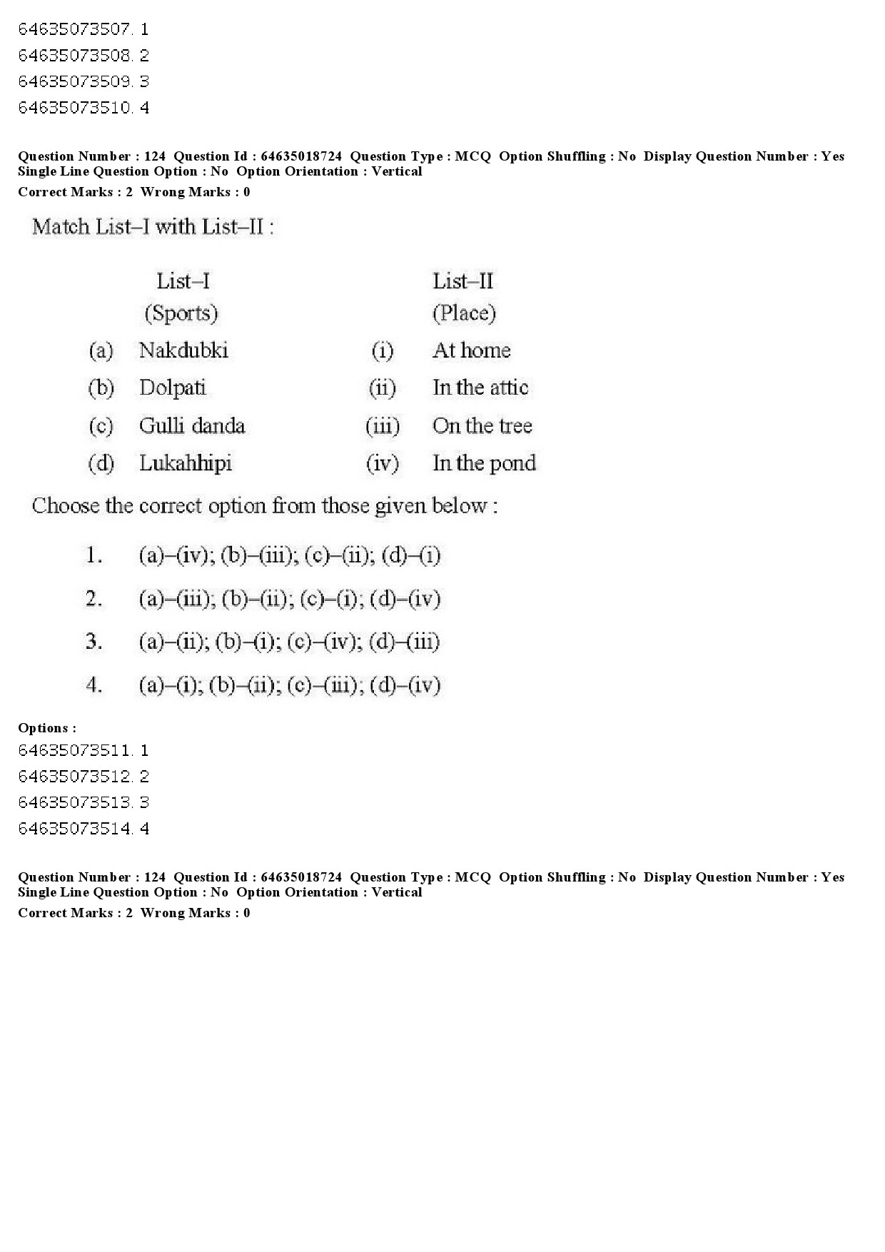 UGC NET Tribal and Regional Language Literature Question Paper June 2019 126