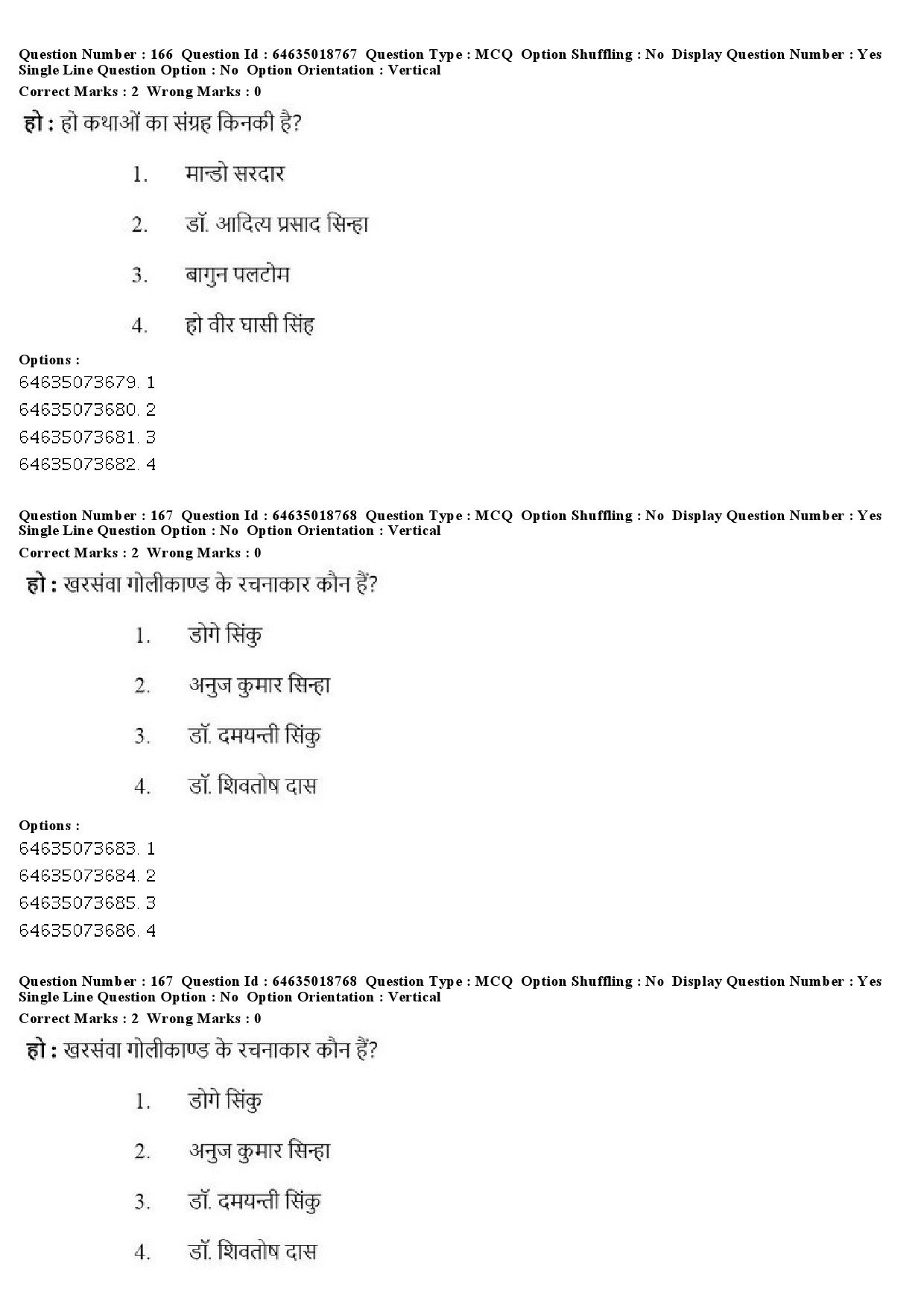 UGC NET Tribal and Regional Language Literature Question Paper June 2019 172