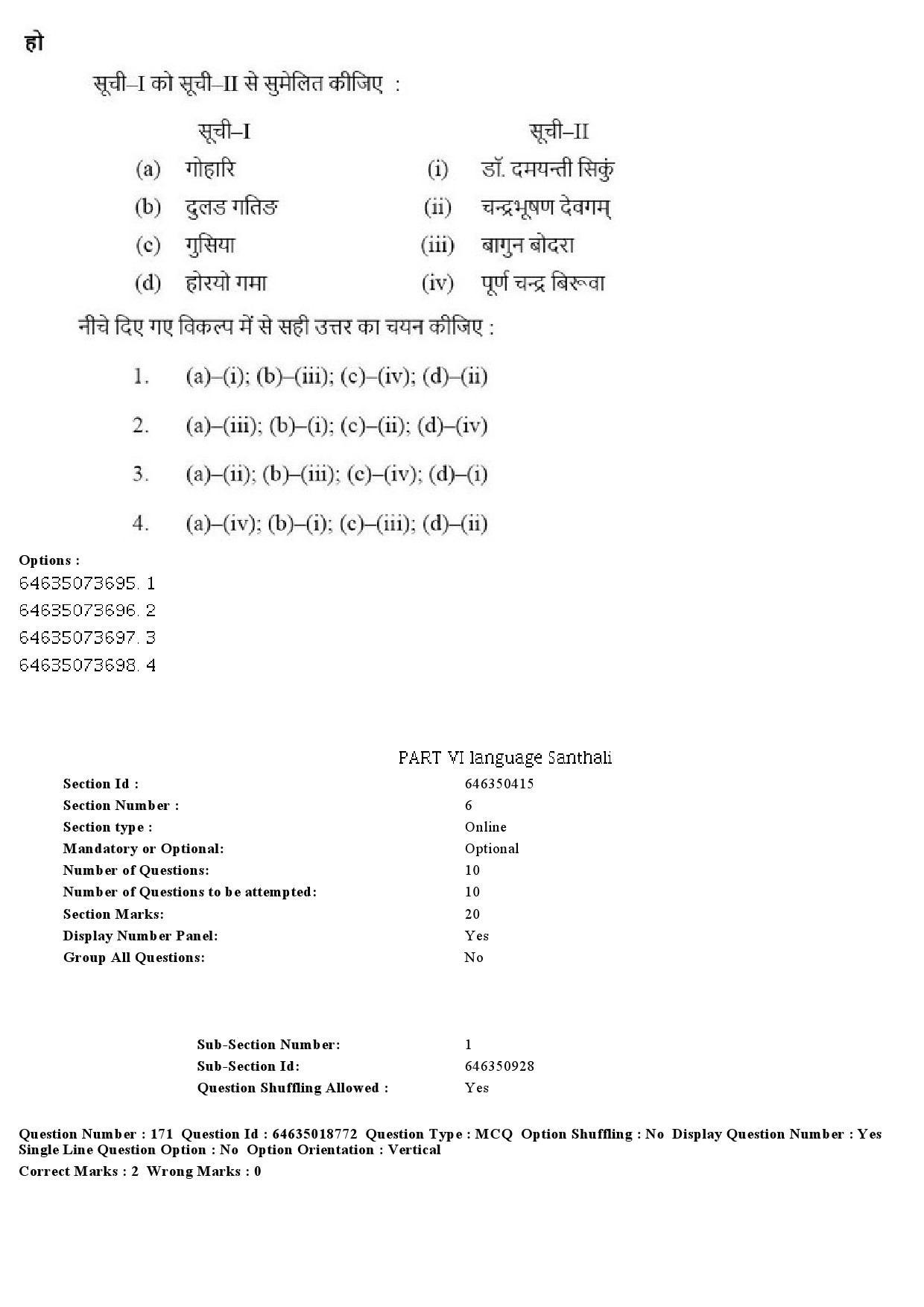 UGC NET Tribal and Regional Language Literature Question Paper June 2019 176