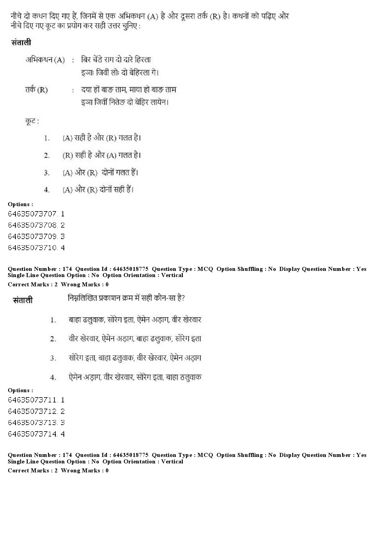 UGC NET Tribal and Regional Language Literature Question Paper June 2019 179