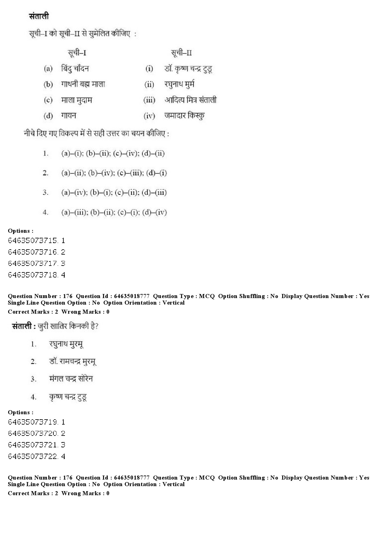 UGC NET Tribal and Regional Language Literature Question Paper June 2019 181