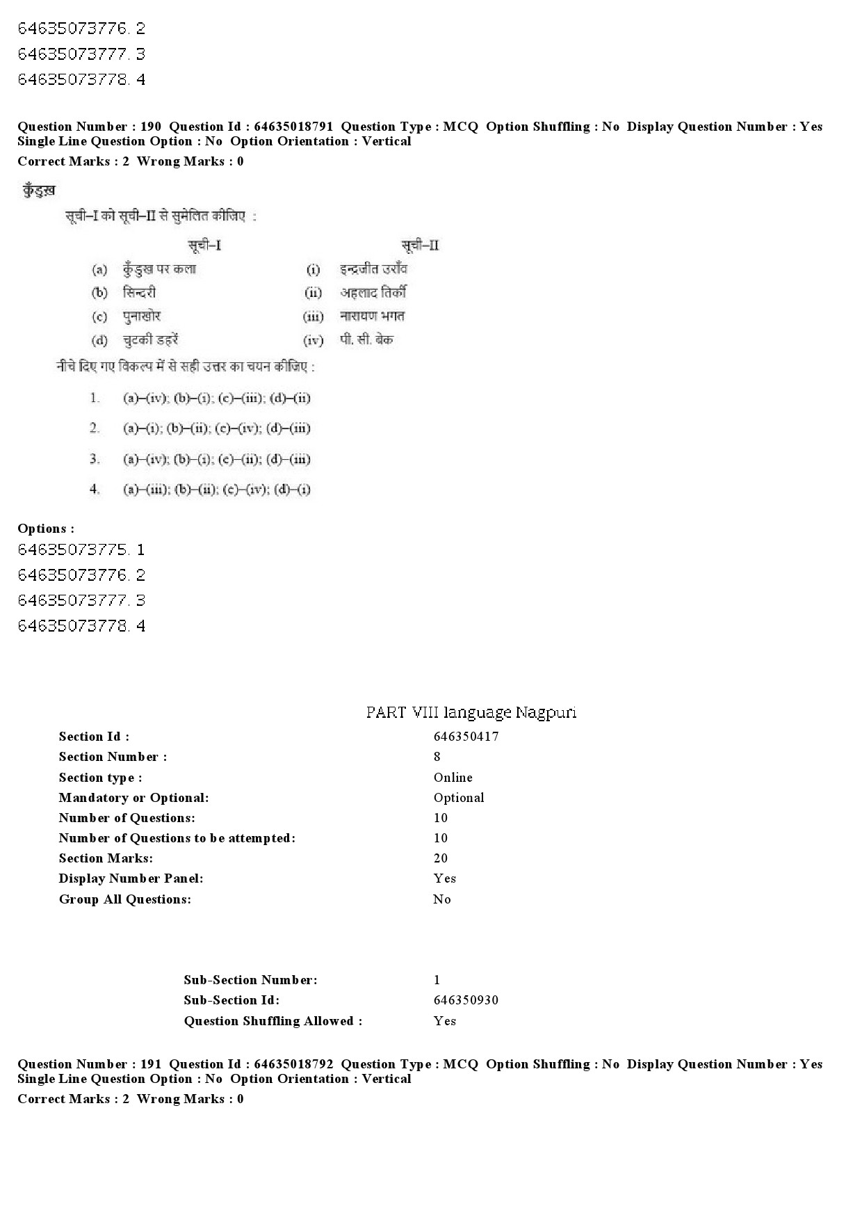 UGC NET Tribal and Regional Language Literature Question Paper June 2019 193