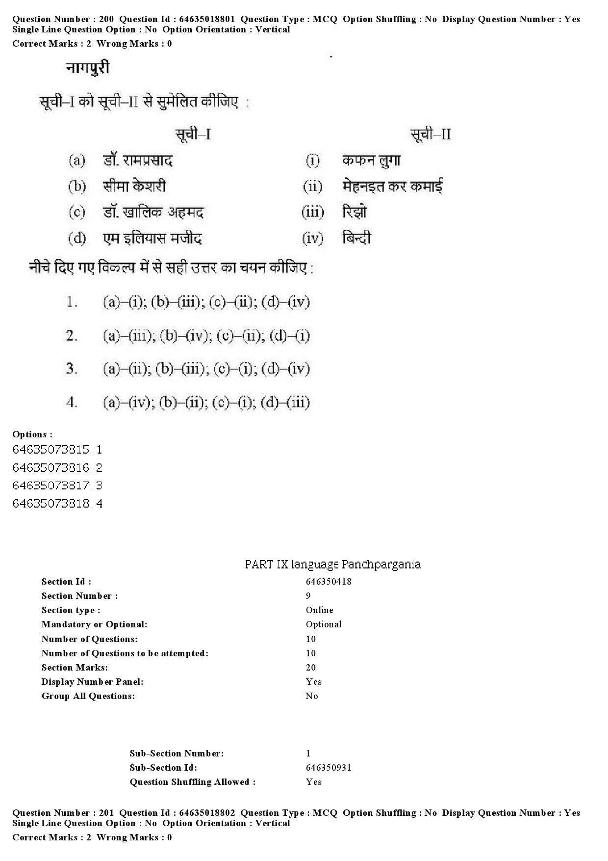 UGC NET Tribal and Regional Language Literature Question Paper June 2019 203