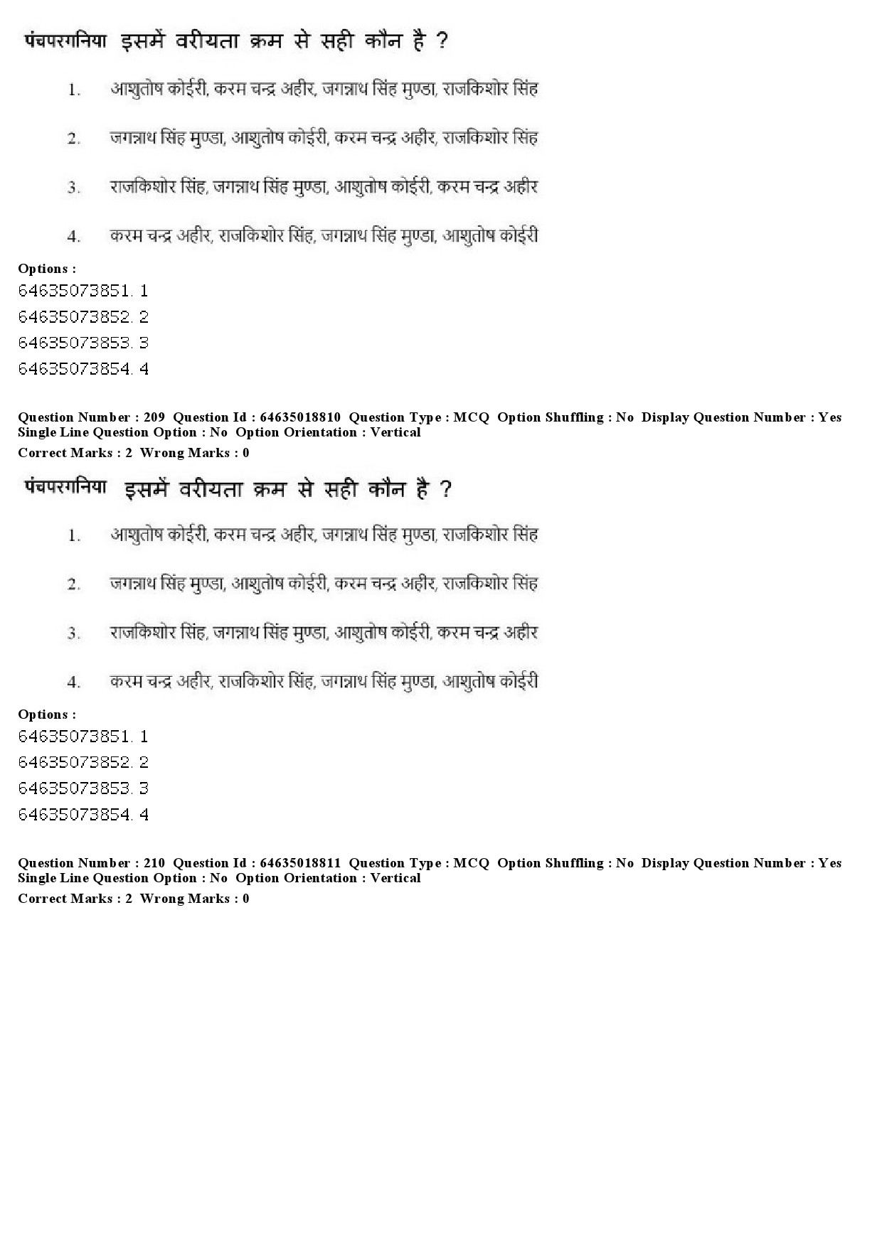 UGC NET Tribal and Regional Language Literature Question Paper June 2019 211