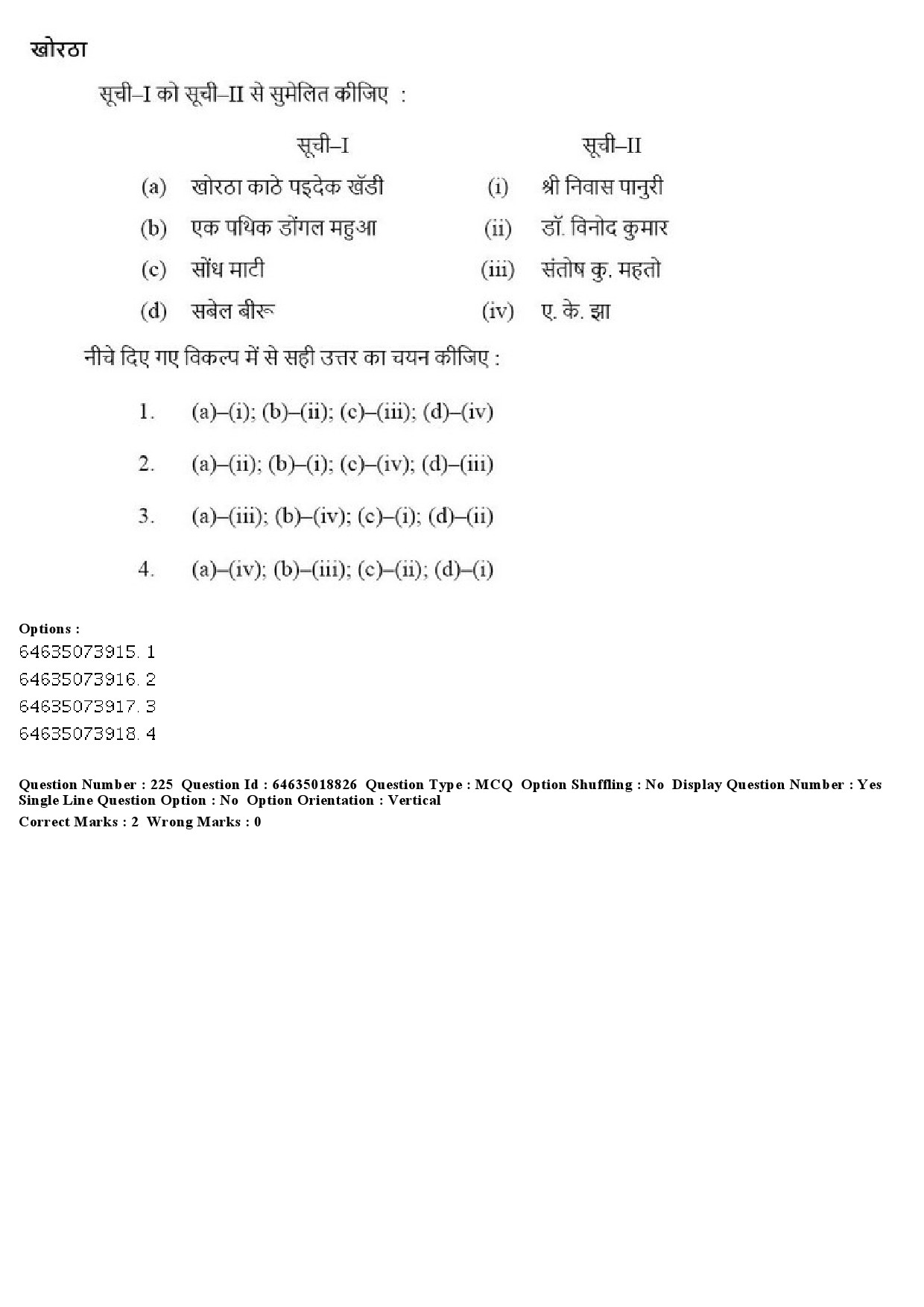 UGC NET Tribal and Regional Language Literature Question Paper June 2019 227