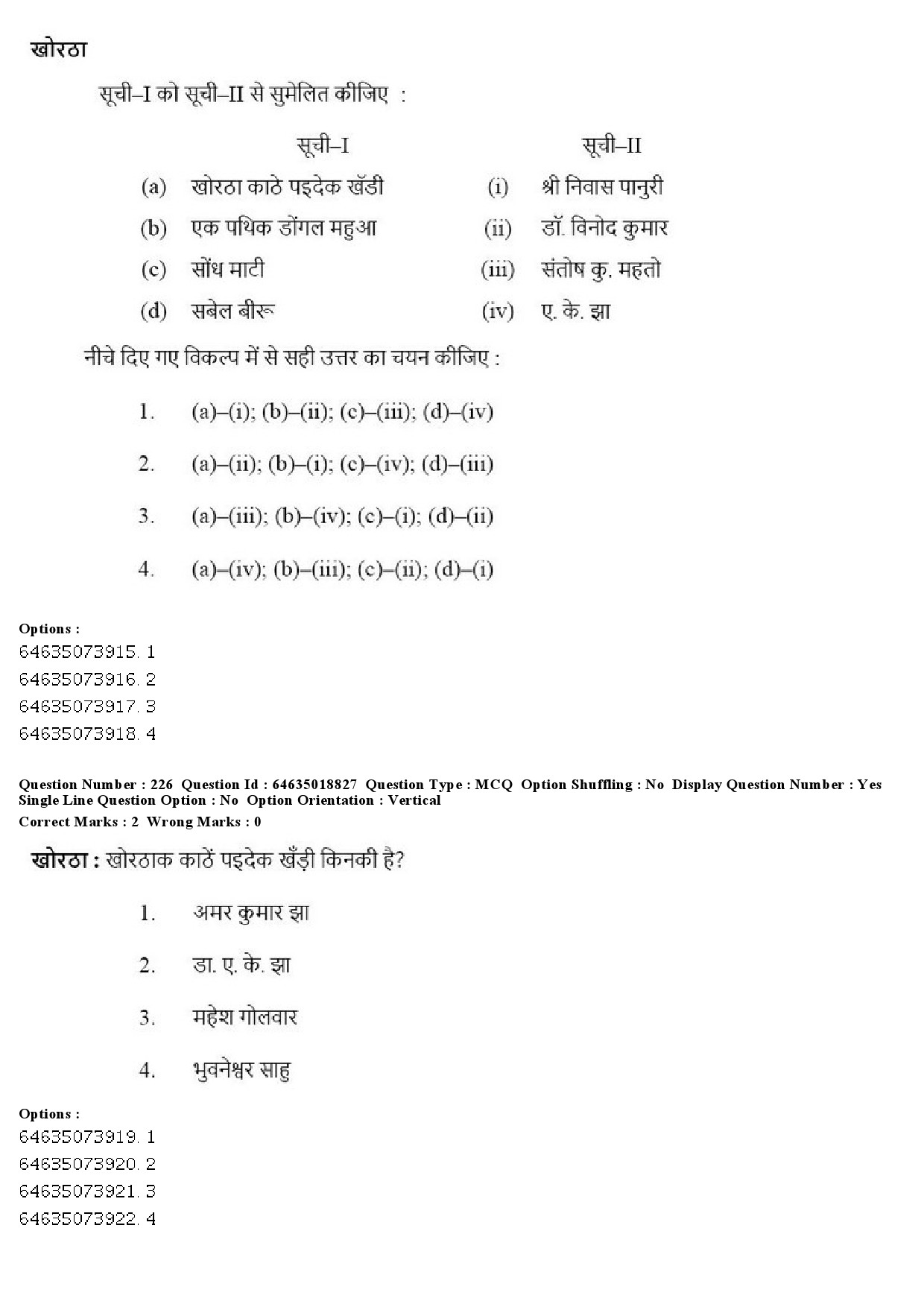 UGC NET Tribal and Regional Language Literature Question Paper June 2019 228