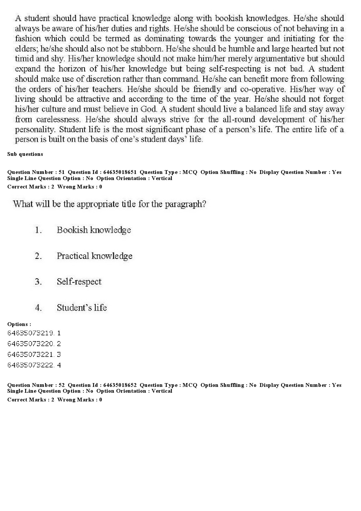 UGC NET Tribal and Regional Language Literature Question Paper June 2019 49