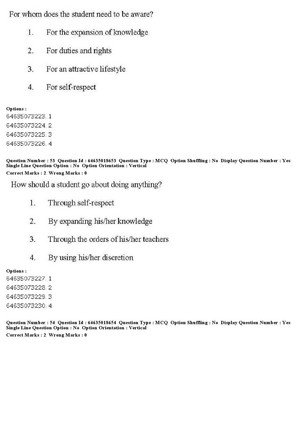 UGC NET Tribal and Regional Language Literature Question Paper June 2019 50