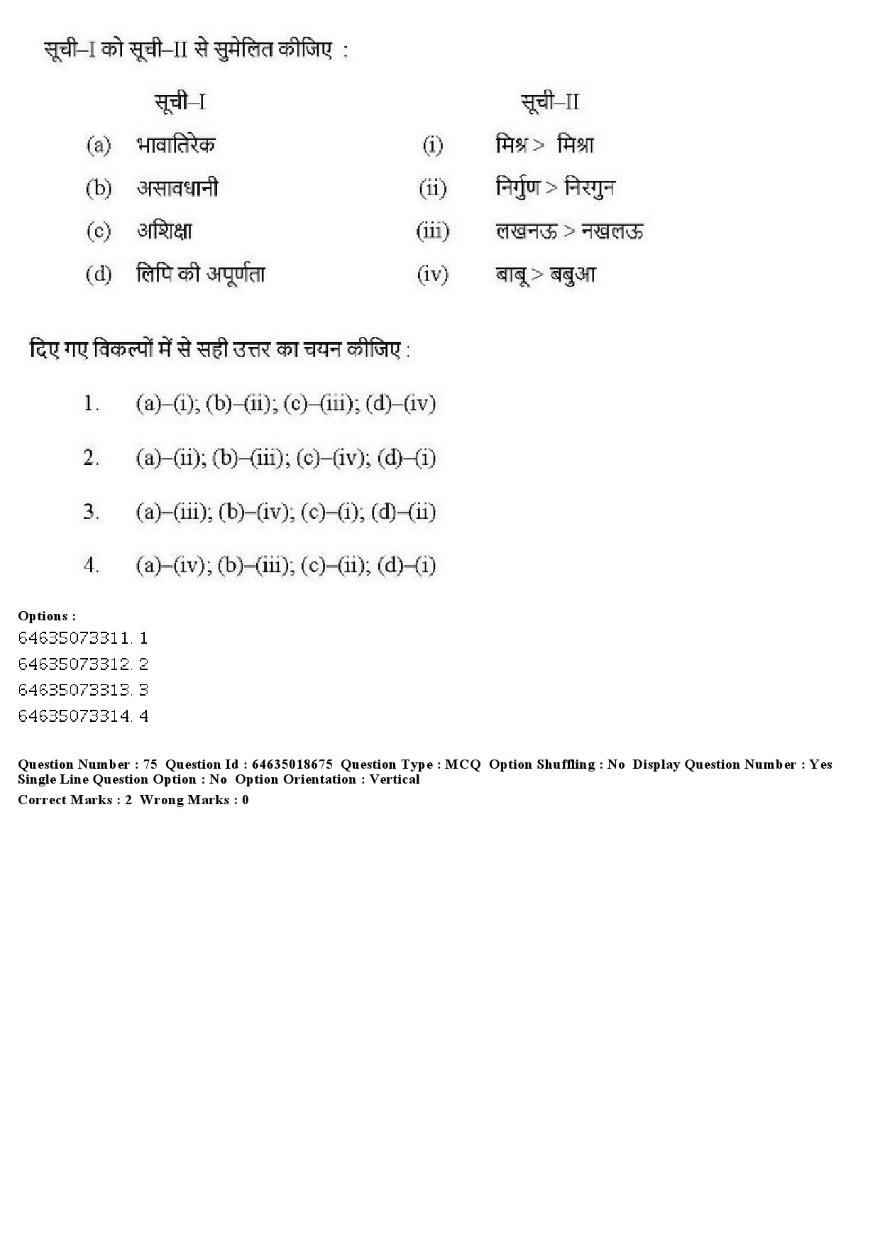 UGC NET Tribal and Regional Language Literature Question Paper June 2019 73