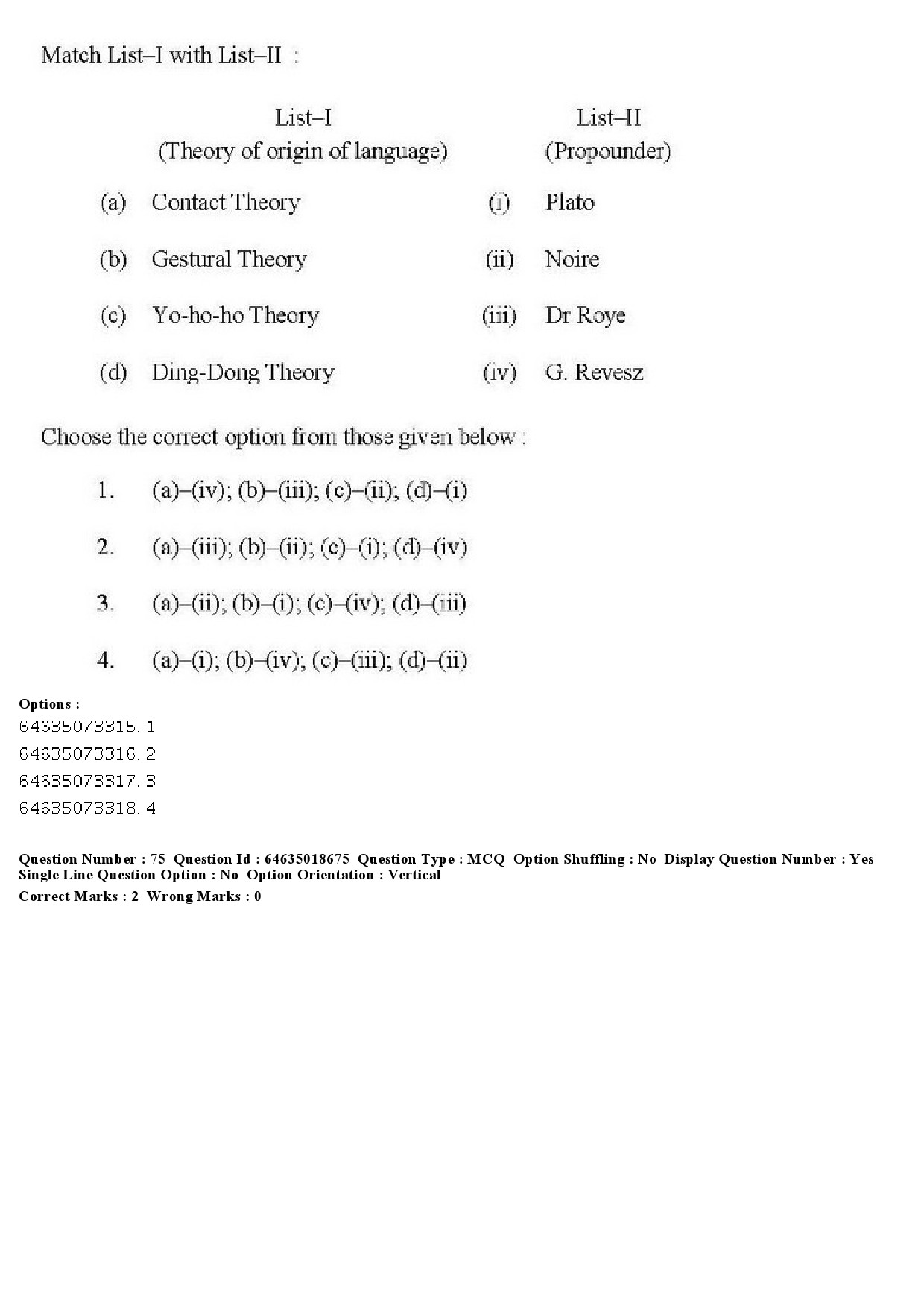 UGC NET Tribal and Regional Language Literature Question Paper June 2019 74